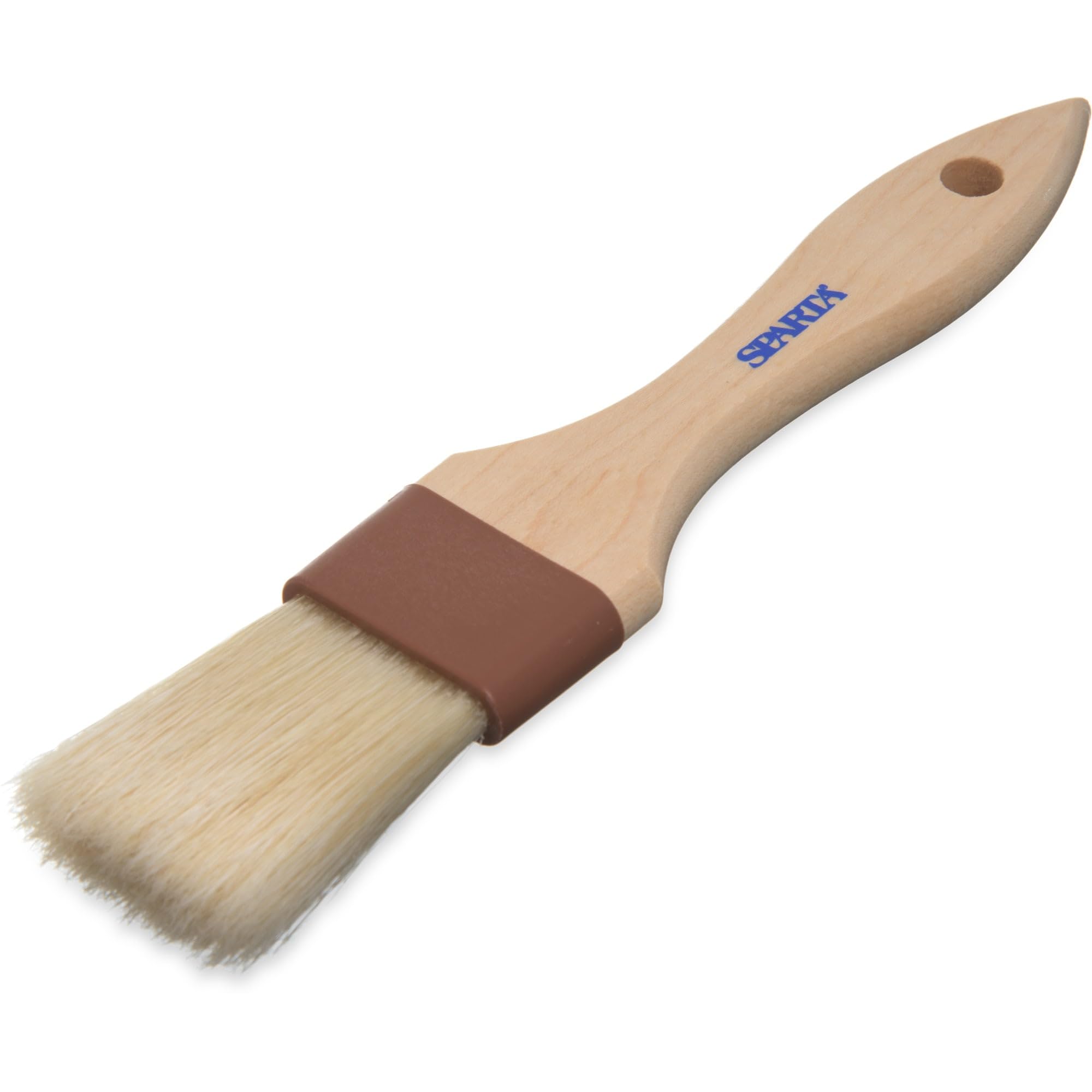 SPARTA 1.5 Inch Natural Boar Bristle Pastry Brush - Professional Baking & Cooking Basting Tool for Cakes, Bread, BBQ, Meat Glazing - Ideal for Home Kitchen & Bakery Use