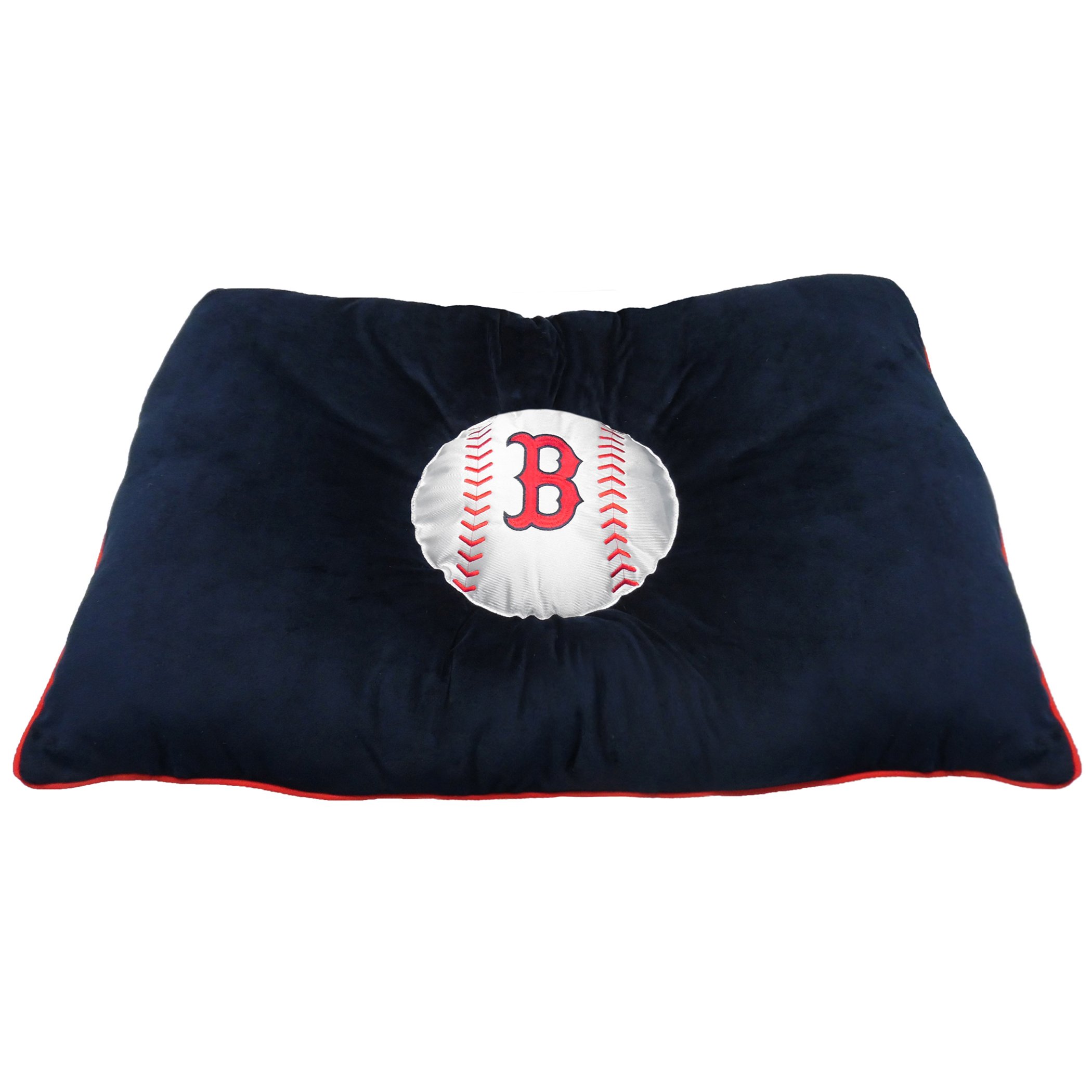 MLB PET Bed - Boston Red Sox Soft & Cozy Plush Pillow Dog Bed for Cats & Small Dogs | Baseball-Themed Pet Mattress with Warm Cuddle Design | Perfect for Living Room, Bedroom & Pet Travel