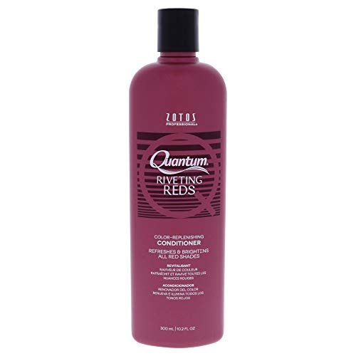 Quantum Colors Color Replenishing Conditioner for Red Hair - 10.2 Fl Oz Sulfate-Free Hair Treatment with UV Protection & Vibrant Color Lock - Perfect for Color-Treated, Dry & Damaged Hair at Home or Salon Use