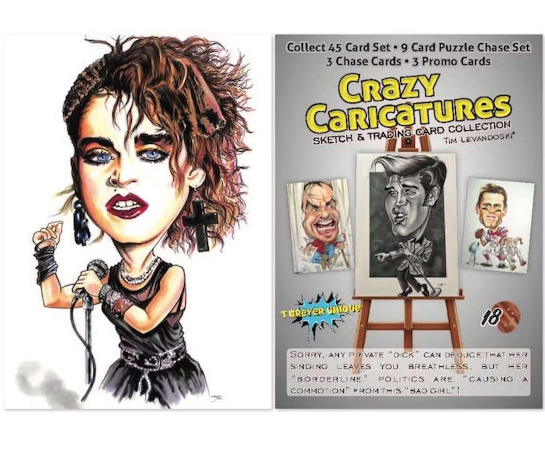 2023 Crazy Caricatures & Sketch Trading Cards Hobby Box - Collectible Art Cards for Trading, Gaming & Display | Perfect for Collectors, Gift Giving & Card Game Nights