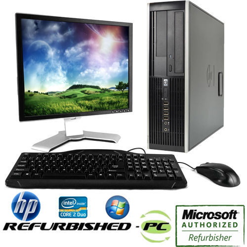HP 6005 Pro SFF Business Desktop Computer with Windows 10/7, LCD Monitor, Keyboard & Mouse - Perfect for Home Office, Small Business & Remote Work
