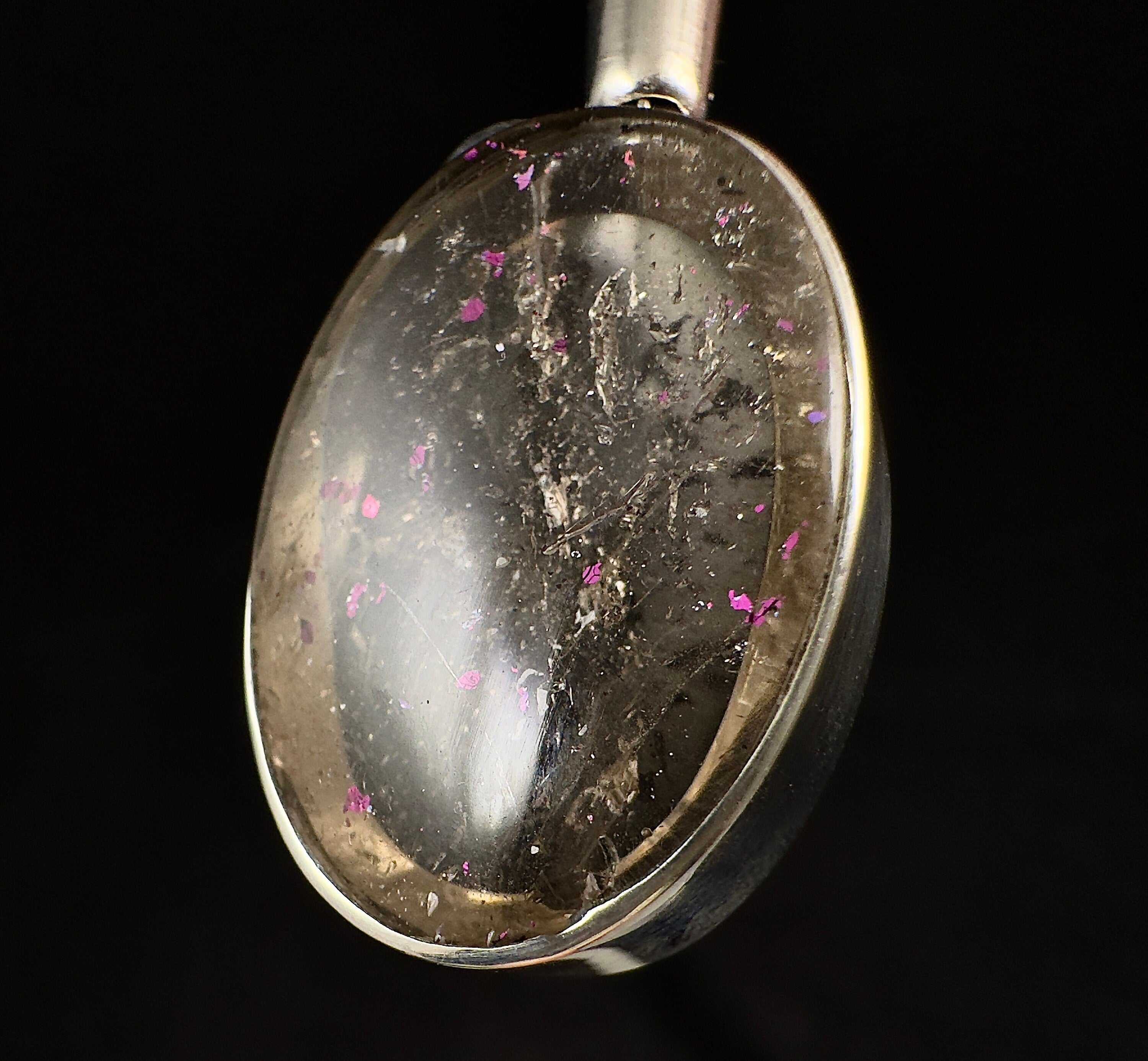 COVELLITE Pink Fire Quartz Crystal Pendant Necklace - Handmade Healing Jewelry with Natural Stones for Energy & Chakra Balancing | Perfect for Meditation, Yoga & Spiritual Gifts