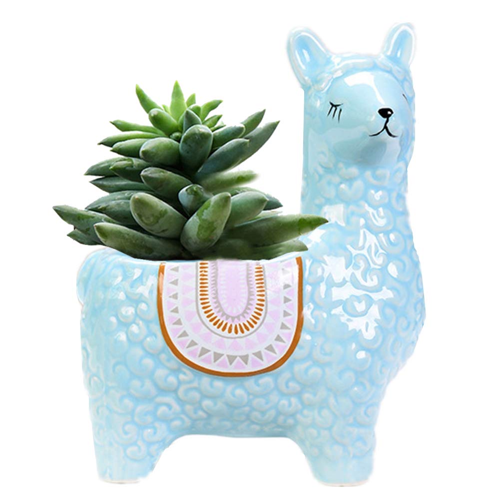 Adorable Ceramic Sheep Succulent Pots - Small Cactus & Flower Planters for Home Decor, Office Desk, and Garden - Perfect Gift for Plant Lovers