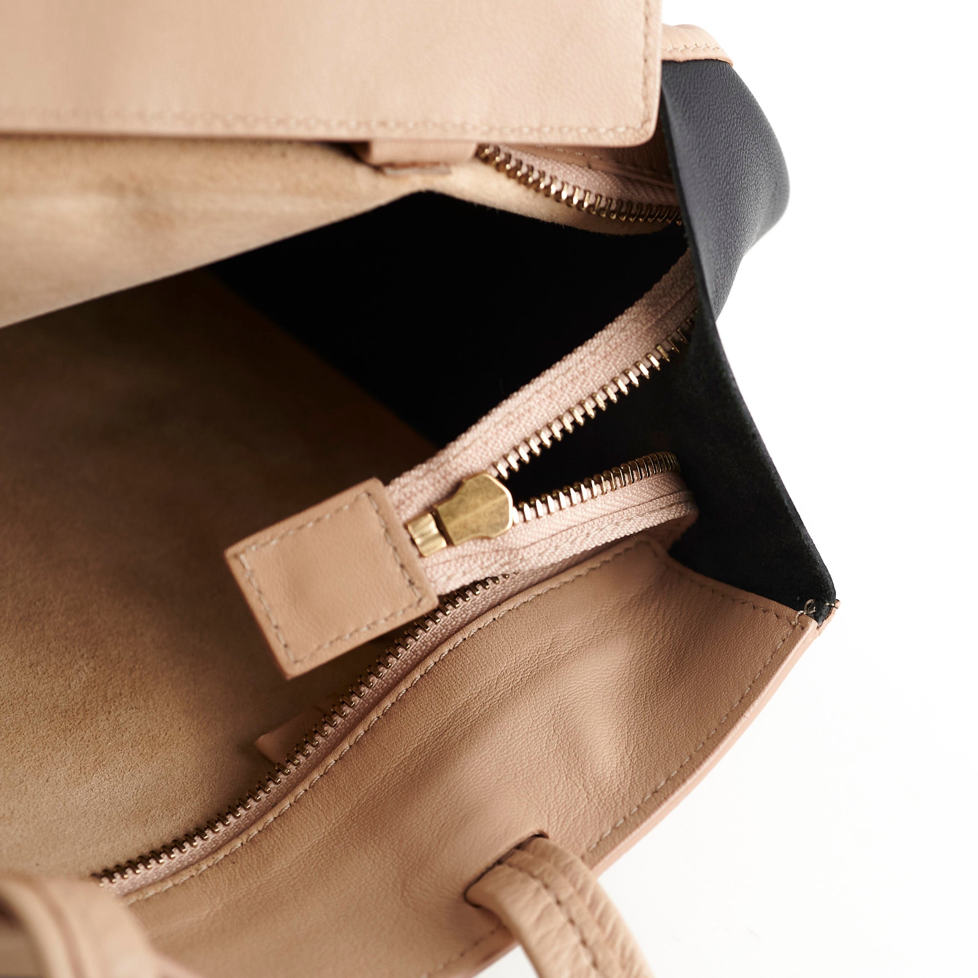 Celine Phantom Two-Toned Tote Bag in Nude & Black - Luxury Leather Handbag for Women, Perfect for Work, Travel & Everyday Use