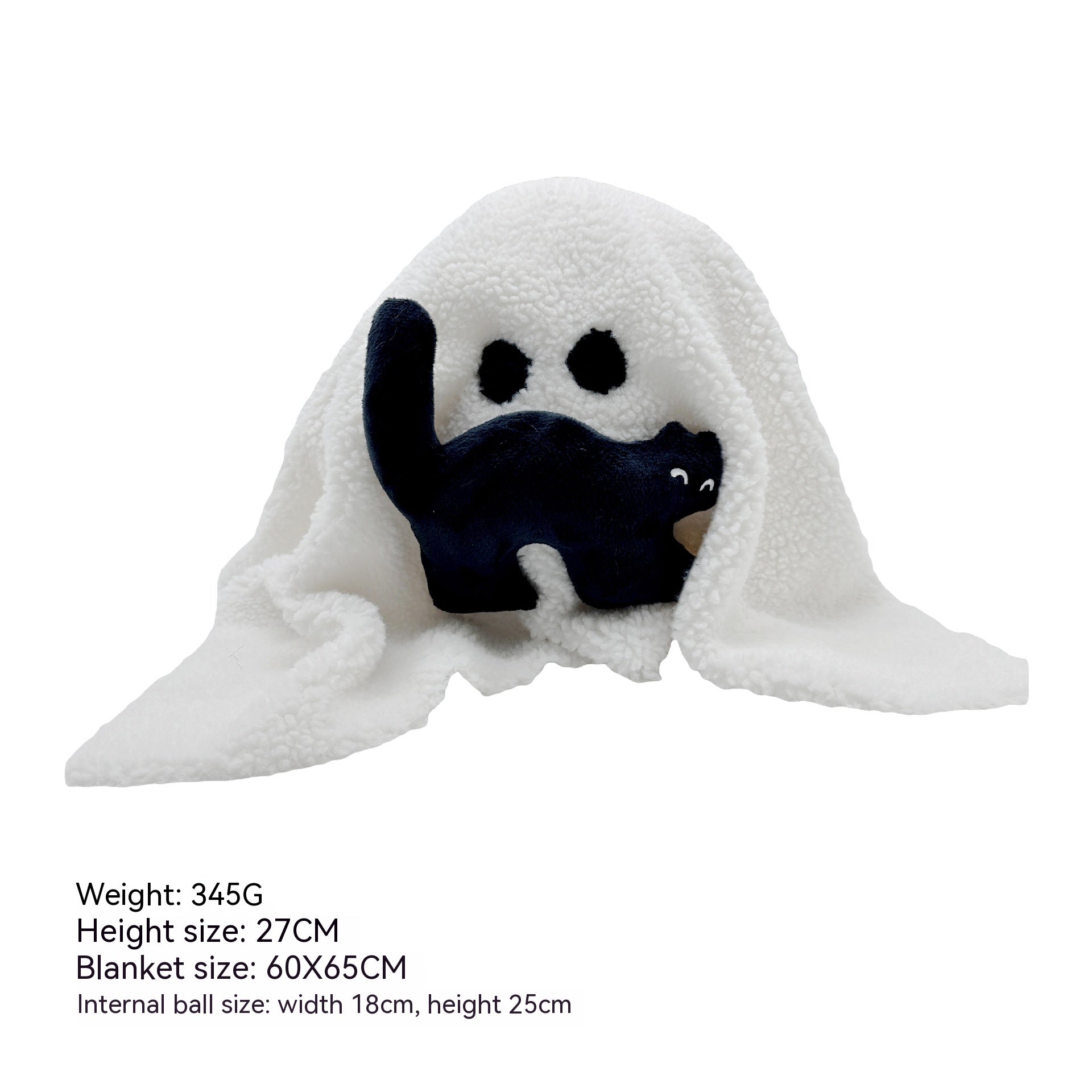 Halloween Ghost Plush Toy - Cute Soft Plushie Doll for Halloween Decorations & Party Favors | Perfect for Home Decor, Party Supplies & Spooky Gift Ideas