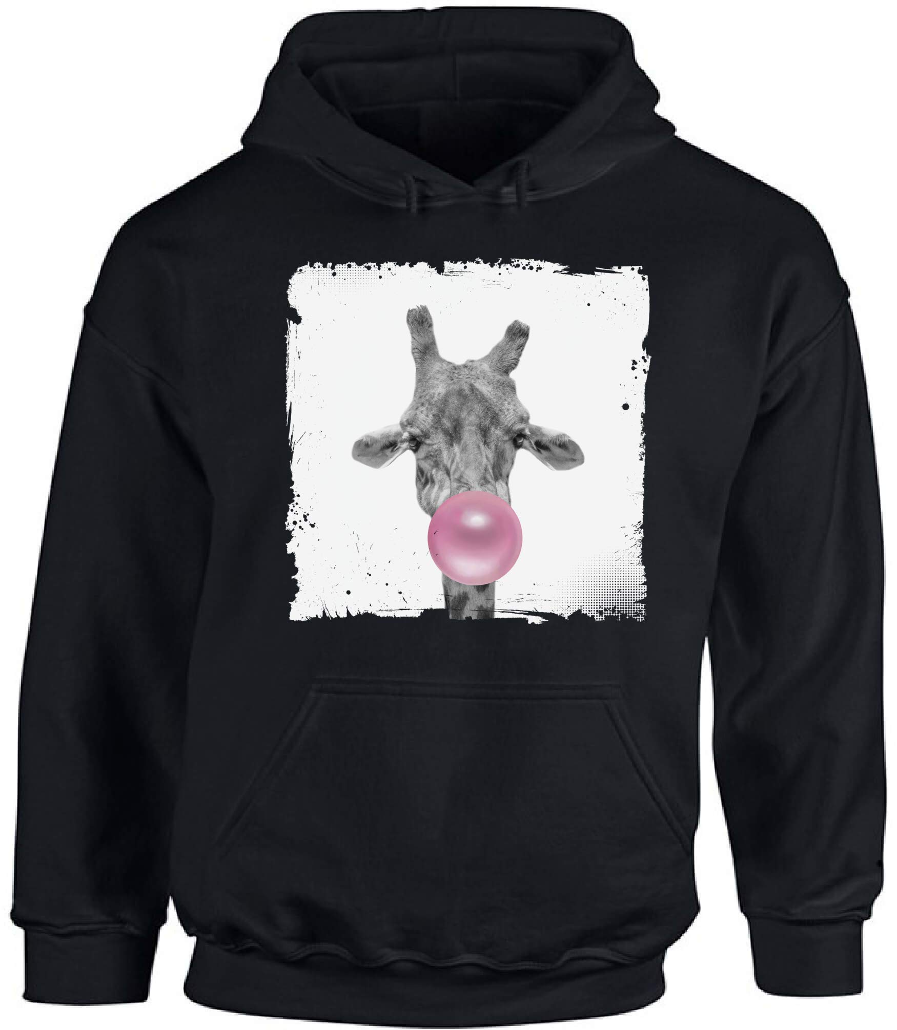 Stylish Giraffe Print Hoodie for Women - Cute Animal Themed Pullover Sweatshirt | Perfect for Casual Wear, Outdoor Activities & Animal Lovers