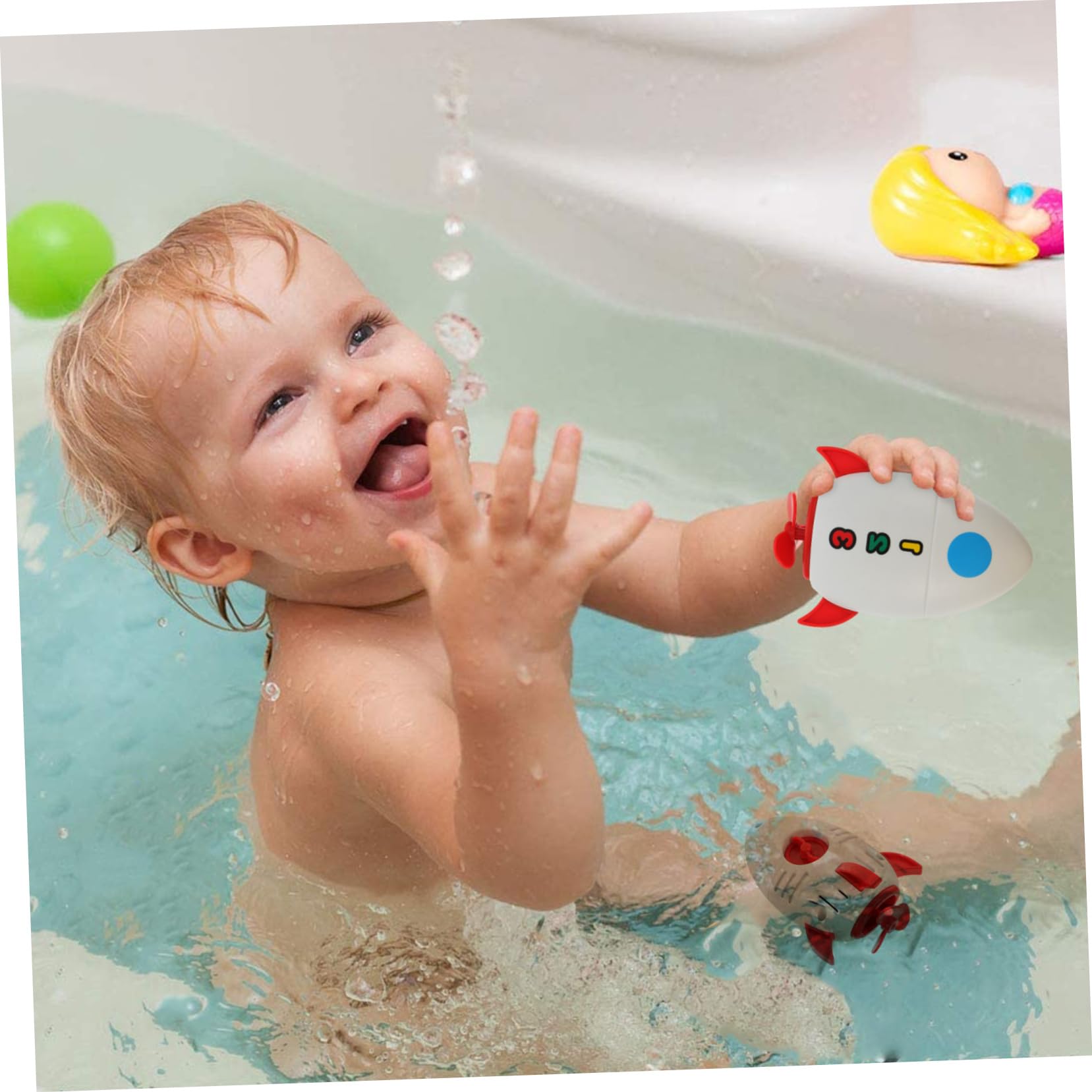 VICASKY 2-Pack Wind-Up Bath Toys for Kids - Fun Floating Bathtub Clockwork Play Set, Durable Plastic Water Toys for Toddlers & Girls - Perfect for Bath Time Play and Pool Parties