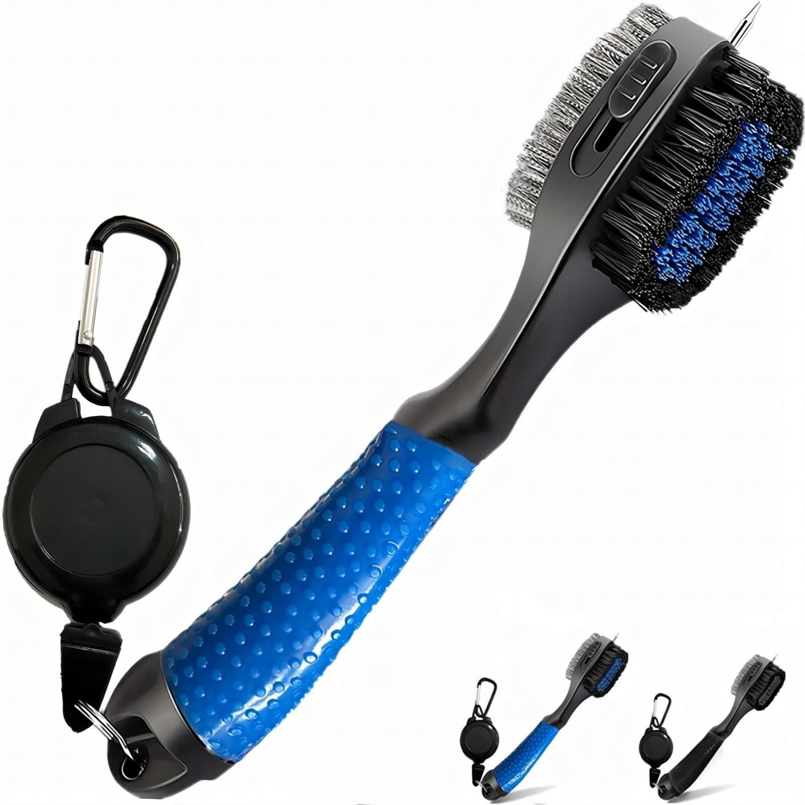 XINGZUAN Golf Club Cleaner Brush with Retractable Groove Cleaner - Premium Golf Club & Ball Cleaning Tool for Golfers - Perfect for Driving Range, Course & Home Practice