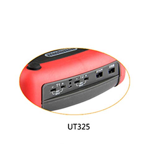 UT325 Digital Thermometer with USB Interface - Dual Input T1-T2, High/Low Alarm & Auto Calibration - Perfect for Food Safety, HVAC, Lab & Industrial Temperature Monitoring