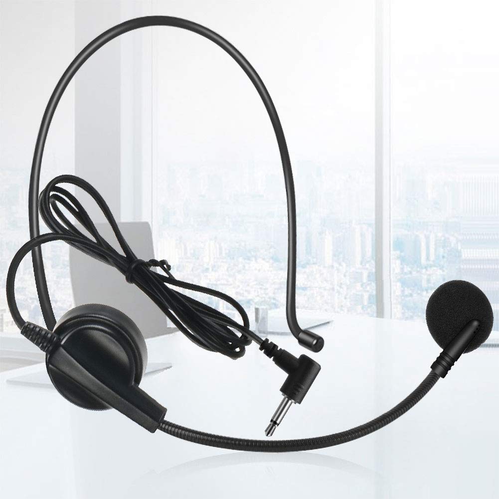 EXMAX Professional Wired Headset Microphone with XLR & 3.5mm Jack - Cardioid Unidirectional Mic with 270° Flexible Rotation - Perfect for Stage Performances, Tour Guiding, Live Streaming, Podcasting & Public Speaking