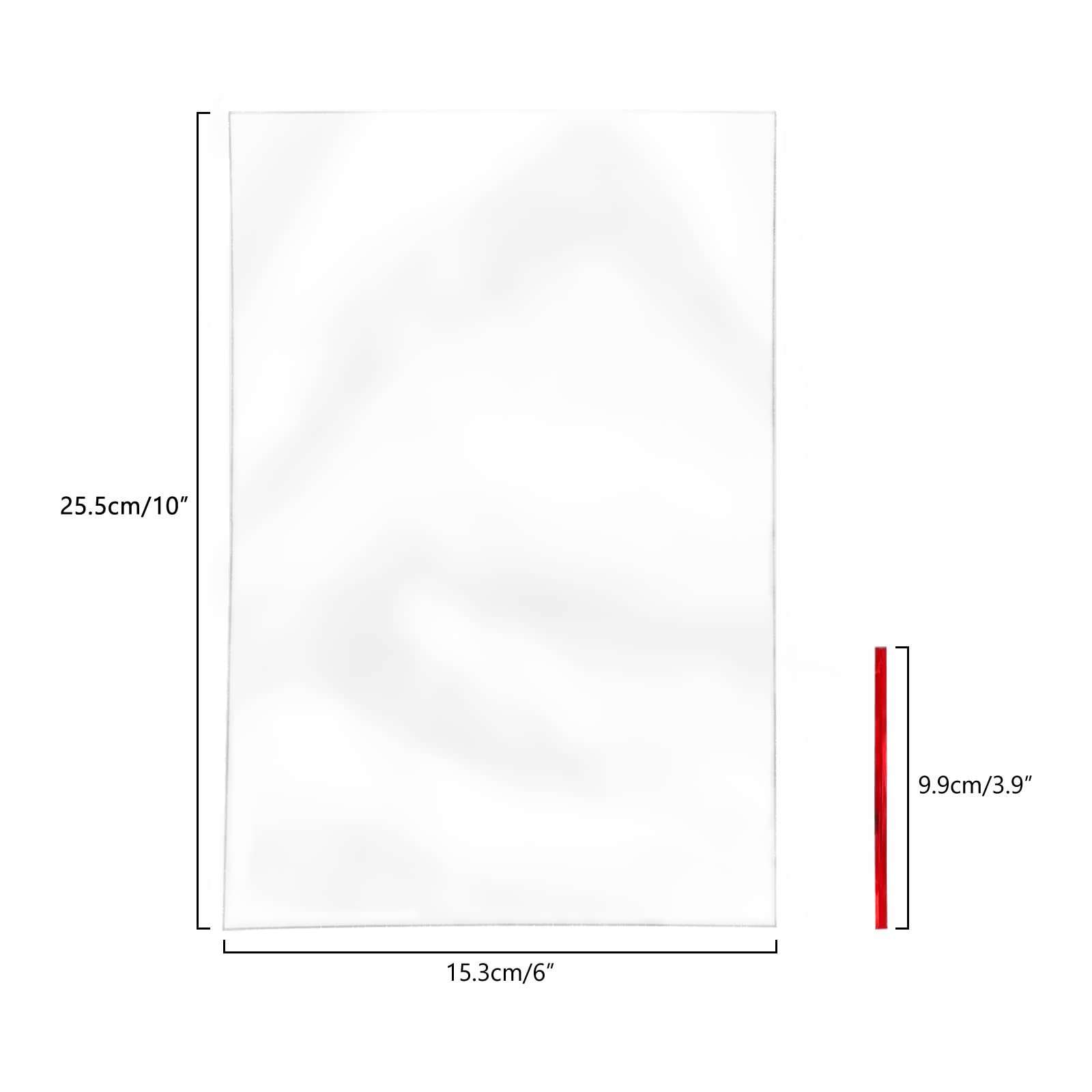 100PCS Clear Cellophane Gift Bags 6x10 Inches with Twist Ties - 1.4 mil Thick OPP Plastic Treat Bags for Candy, Cookies, Cake Pops, Rice Crispy Treats - Perfect for Birthday Parties, Baby Showers & Holiday Gifting