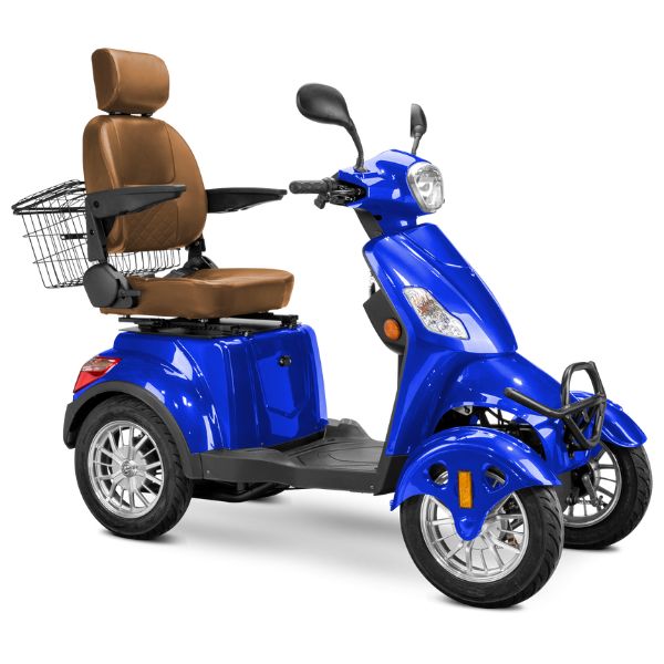 Premium Full Size 4 Wheel Mobility Scooter for Adults - Lightweight Electric Wheelchair with Long Battery Life - Ideal for Outdoor Travel, Shopping & Daily Mobility Assistance