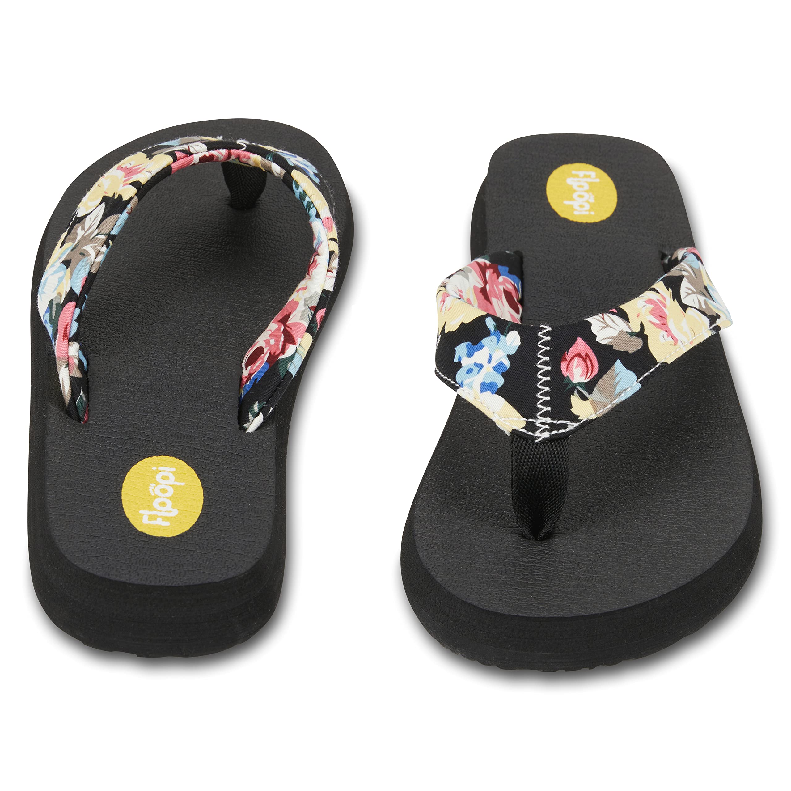 **Floopi Women's Flip Flops - Comfortable Flat Yoga Sandals with Anti-Skid Soles for Beach, Pool, and Indoor/Outdoor Use**