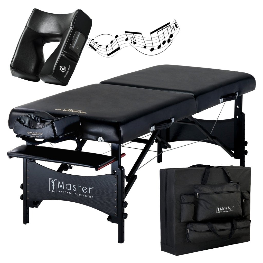 Master Massage® 30 GALAXY Portable Massage Table Set with Carrying Case - Professional Folding Massage Bed for Home, Spa & Therapy Use