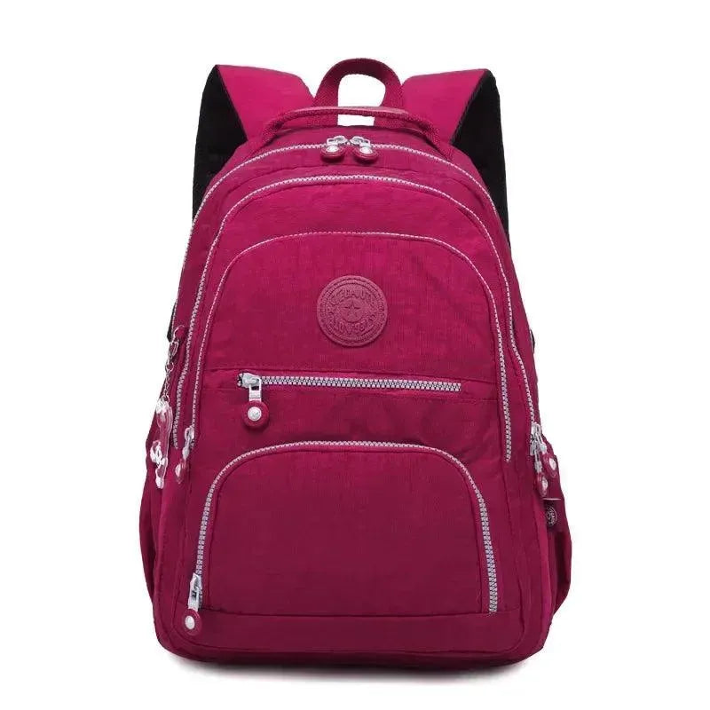 Stylish Nylon Backpack for Teens - Durable School Backpack with Multiple Pockets | Perfect for High School, College, Travel & Daily Use