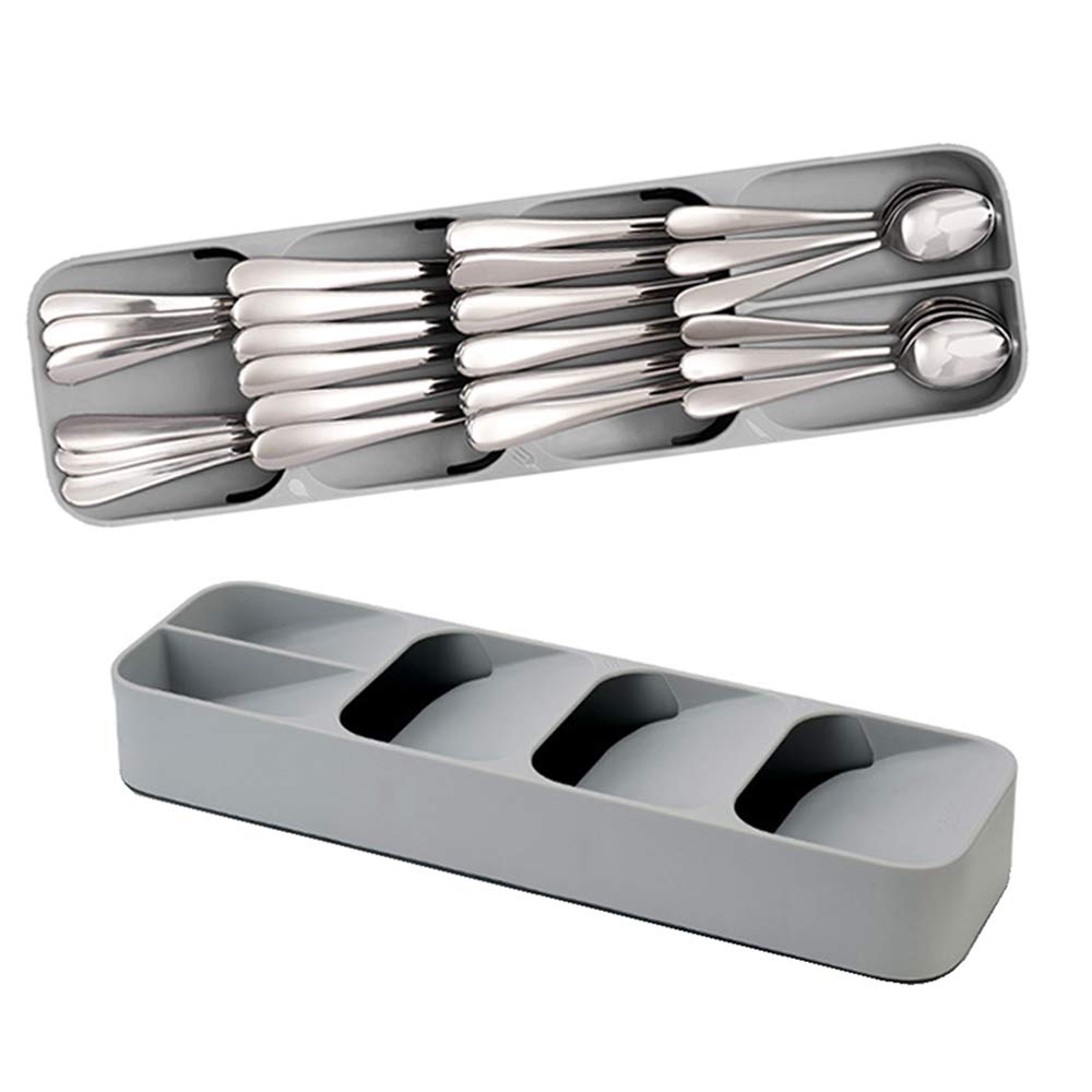Kitchen Drawer Organizer - Cutlery Tray for Knives, Forks & Spoons | Expandable Utensil Holder for Kitchen Drawer Storage | Perfect for Home, Office & Restaurant Use