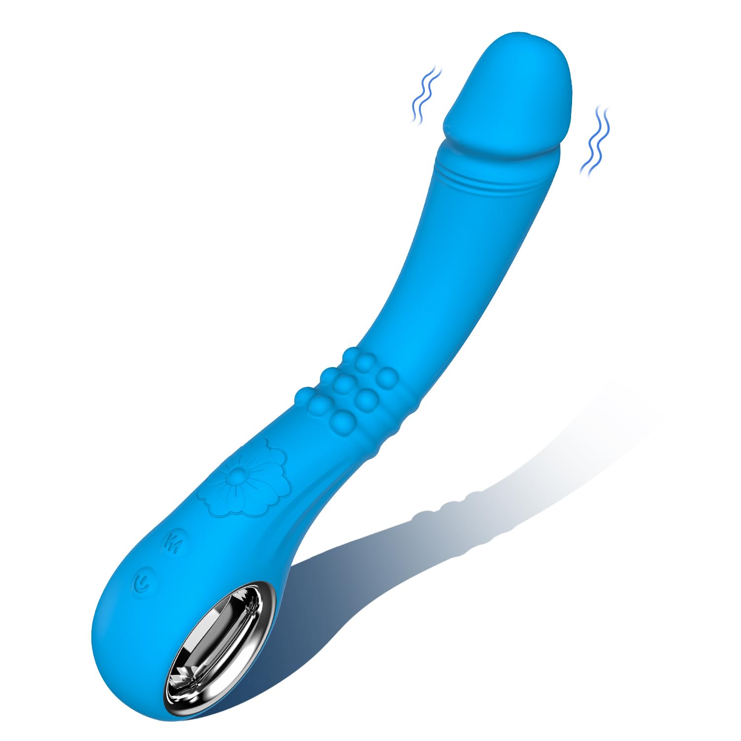 IRKEAC G Spot Vibrator - 10 Powerful Vibration Modes & Super Click Mode, Realistic Silicone Dildo for Women, Clitoral Stimulator Adult Sex Toy (Blue) - Perfect for Solo Play, Couples & Sensual Exploration