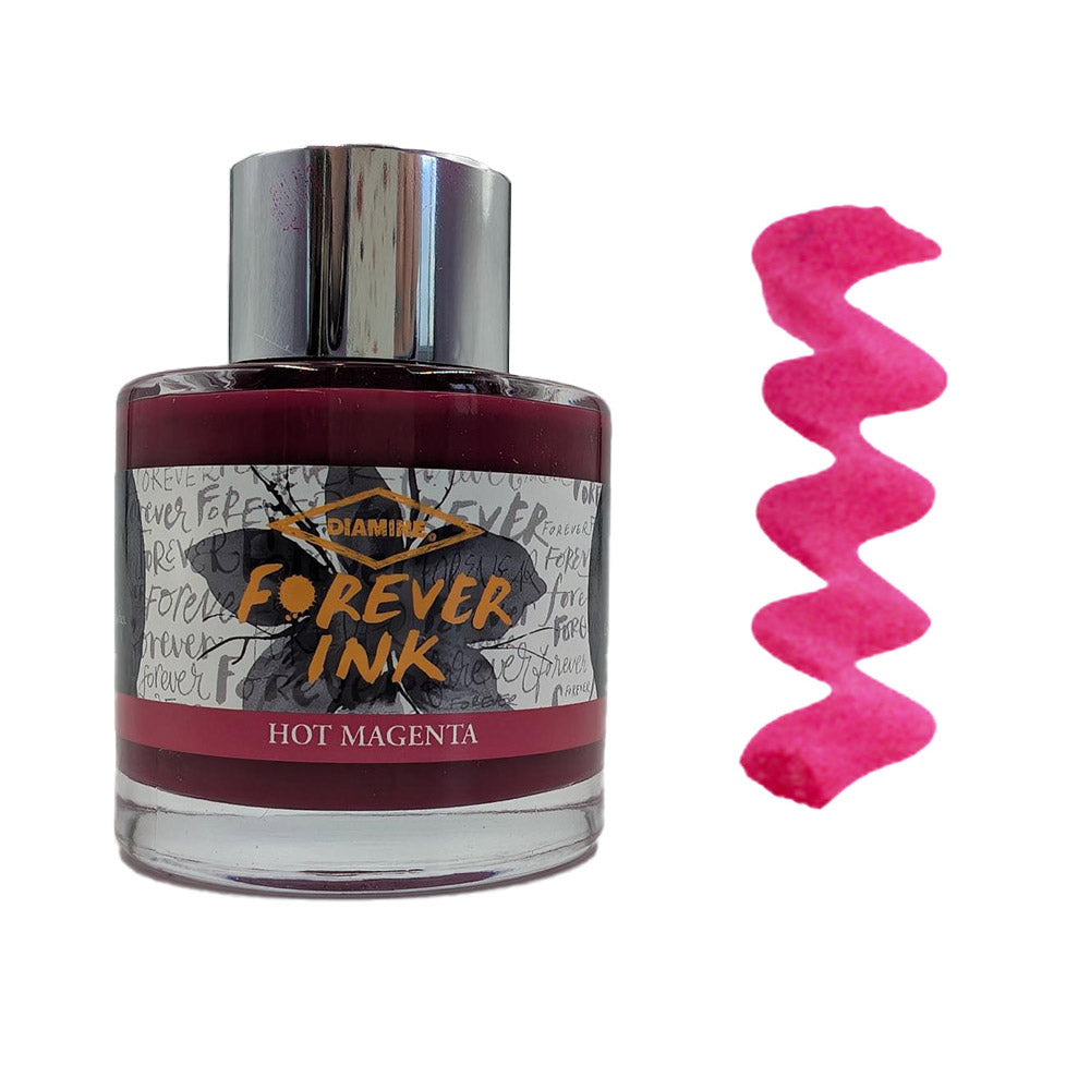 Diamine Forever Ink - Permanent Pigment Fountain Pen Ink, 50ml Bottle - Ideal for Calligraphy, Journaling & Professional Writing