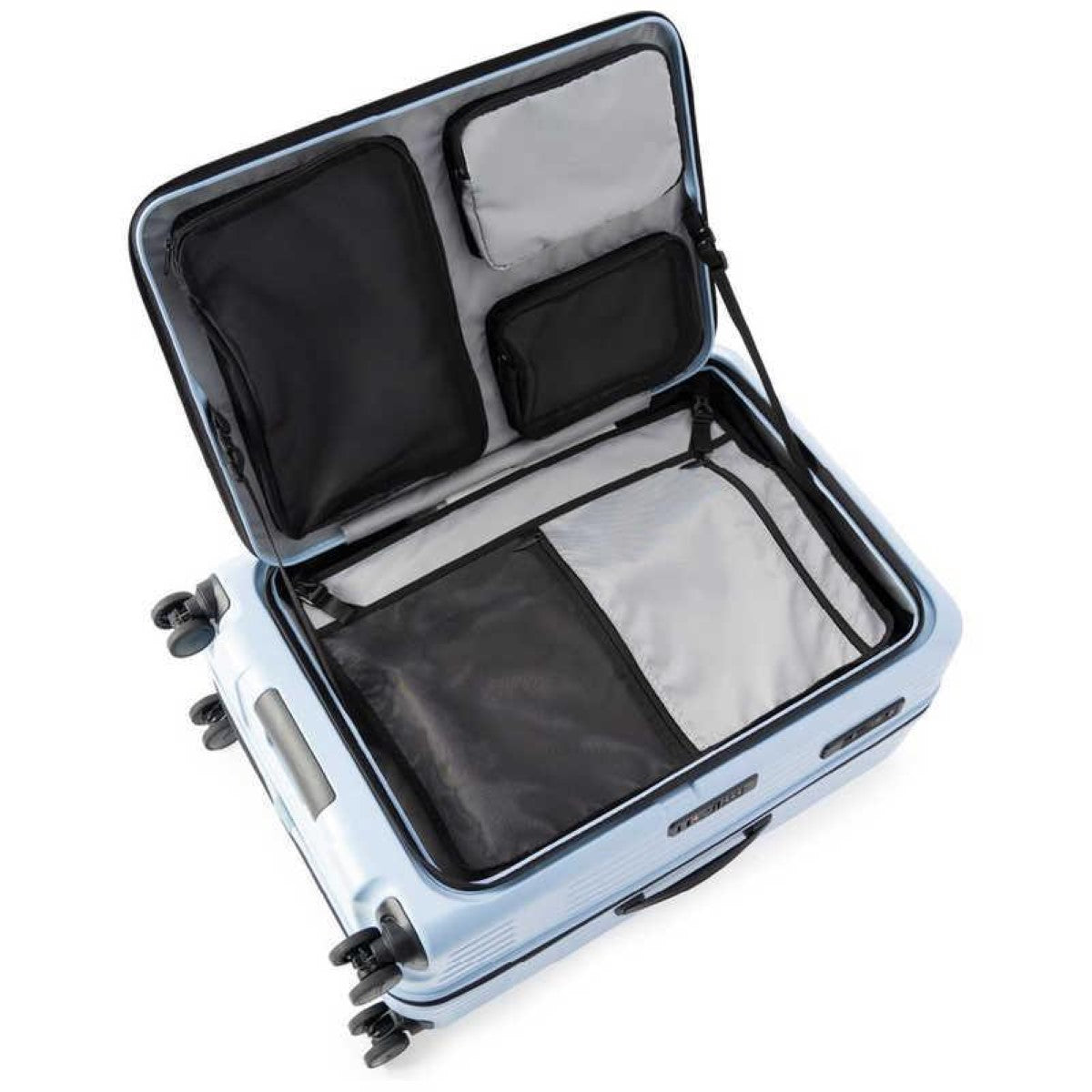 A.L.I MAXBOX 8011 Expandable Luggage with Brake Wheels & Front Cover - Perfect for Air Travel, Business Trips & Family Vacations