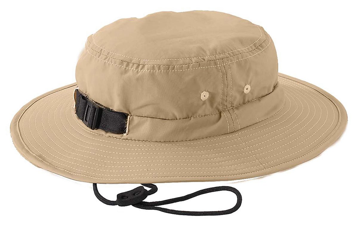 BX NYLON SAFARI GUIDE HAT (KHAKI) - 轻便耐用户外探险帽，适合徒步旅行、露营和野生动物观察