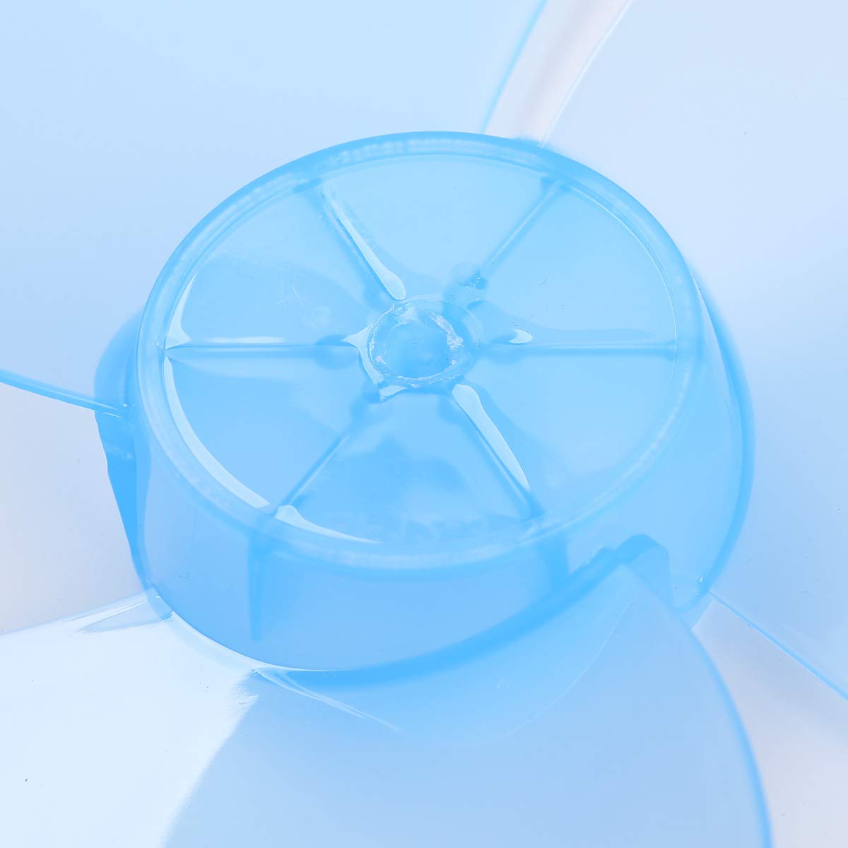 12 Inch Plastic Fan Blade Replacement with Nut Cover - Sky Blue 3 Leaves for Standing & Table Fans | Household Cooling Accessories | Perfect for Bedroom, Office & Outdoor Use
