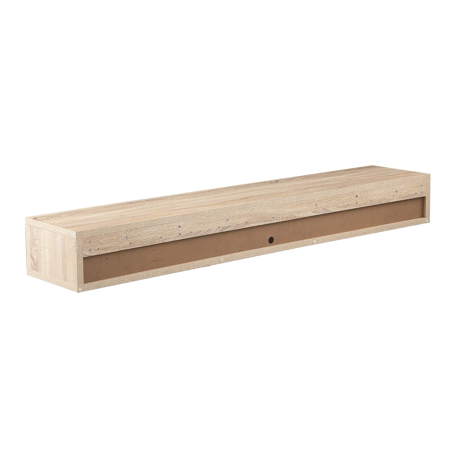 Modern Oak Wall Mount TV Stand - 2000mm Wide Entertainment Center with Storage for Living Room & Home Theater by Criterion