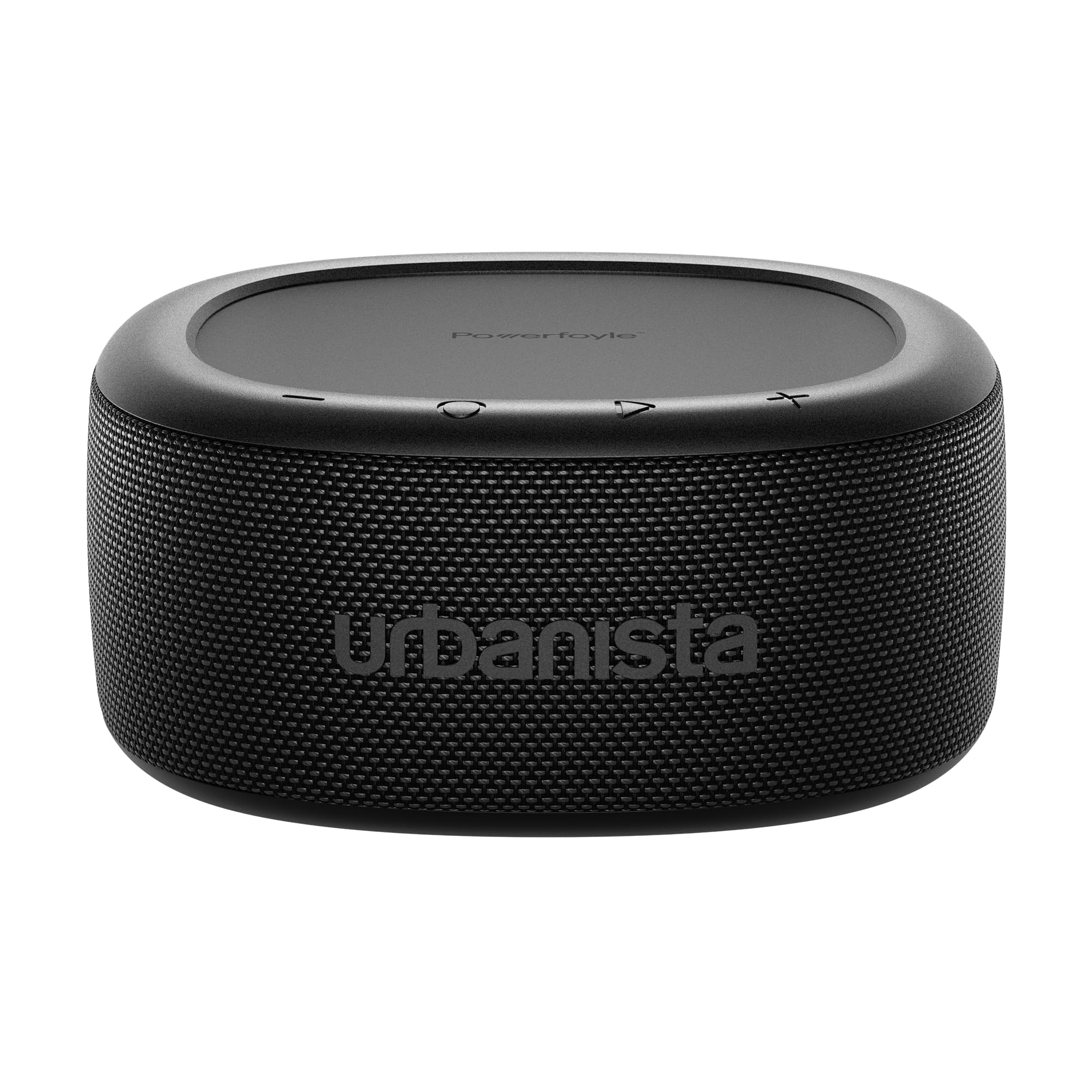 Urbanista Malibu Solar Bluetooth Speaker - 20W Wireless Portable Speaker with 45H Playtime, IP67 Waterproof, Stereo Sound & Dual Pairing | Compact Travel Speaker for Beach, Camping, Pool Party & Home Use in Midnight Black