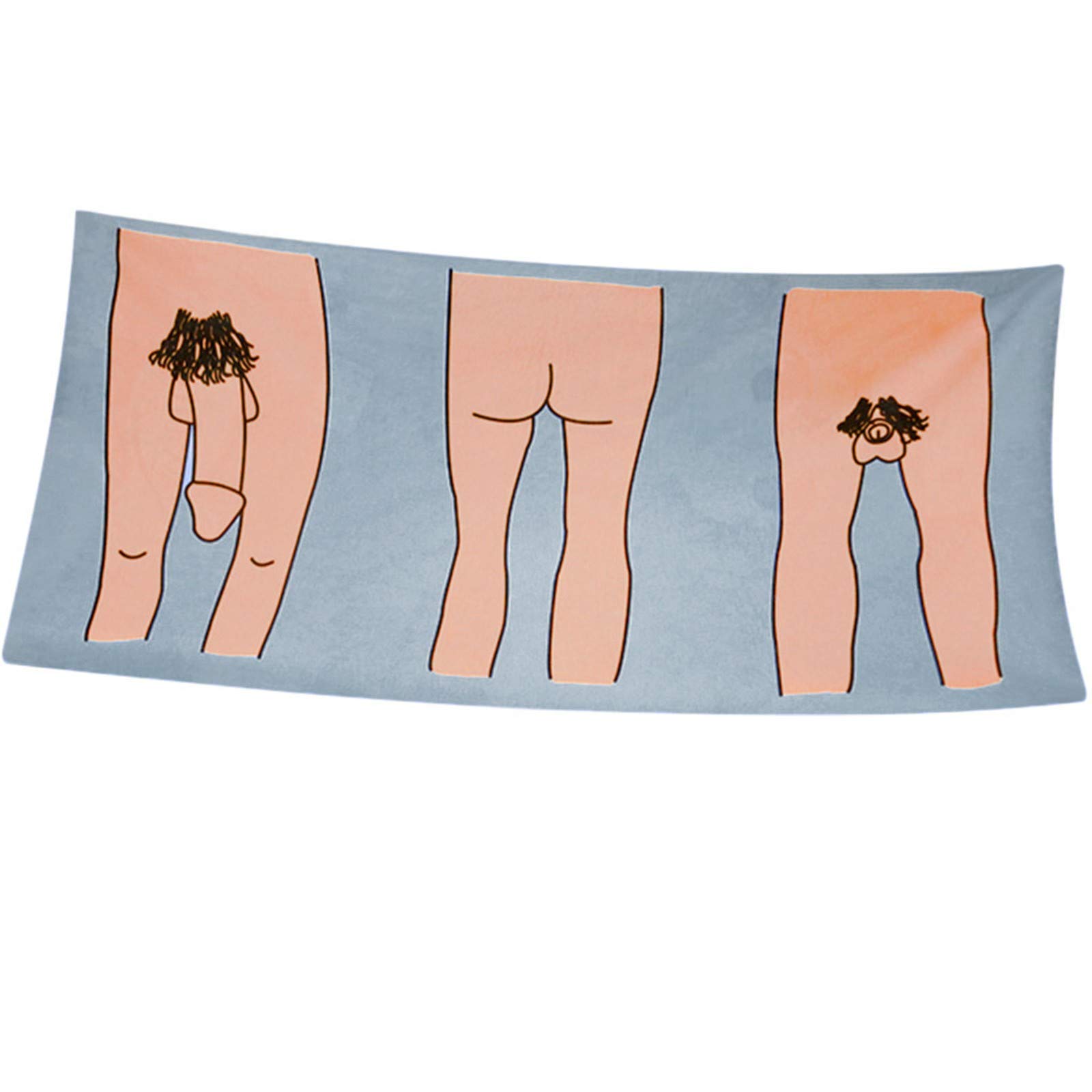 **Funny Graphic Striped Swim Towel for Men & Women - Quick Dry Beach Towel, Pool Towel, Shower Towel - Perfect for Beach, Pool, Gym & Travel**