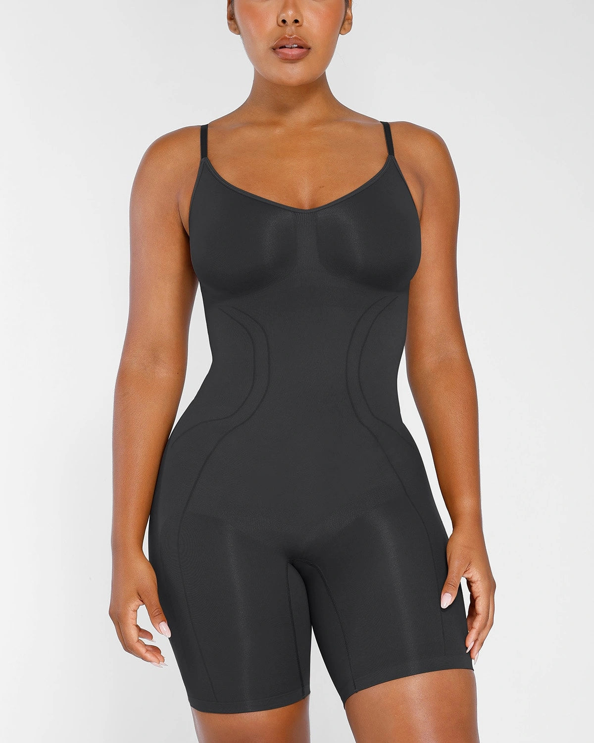 Seamless Smoothing Bodysuit for Women - Tummy Control Shapewear - Comfortable Slimming Undergarment - Perfect for Dresses, Workouts & Everyday Wear