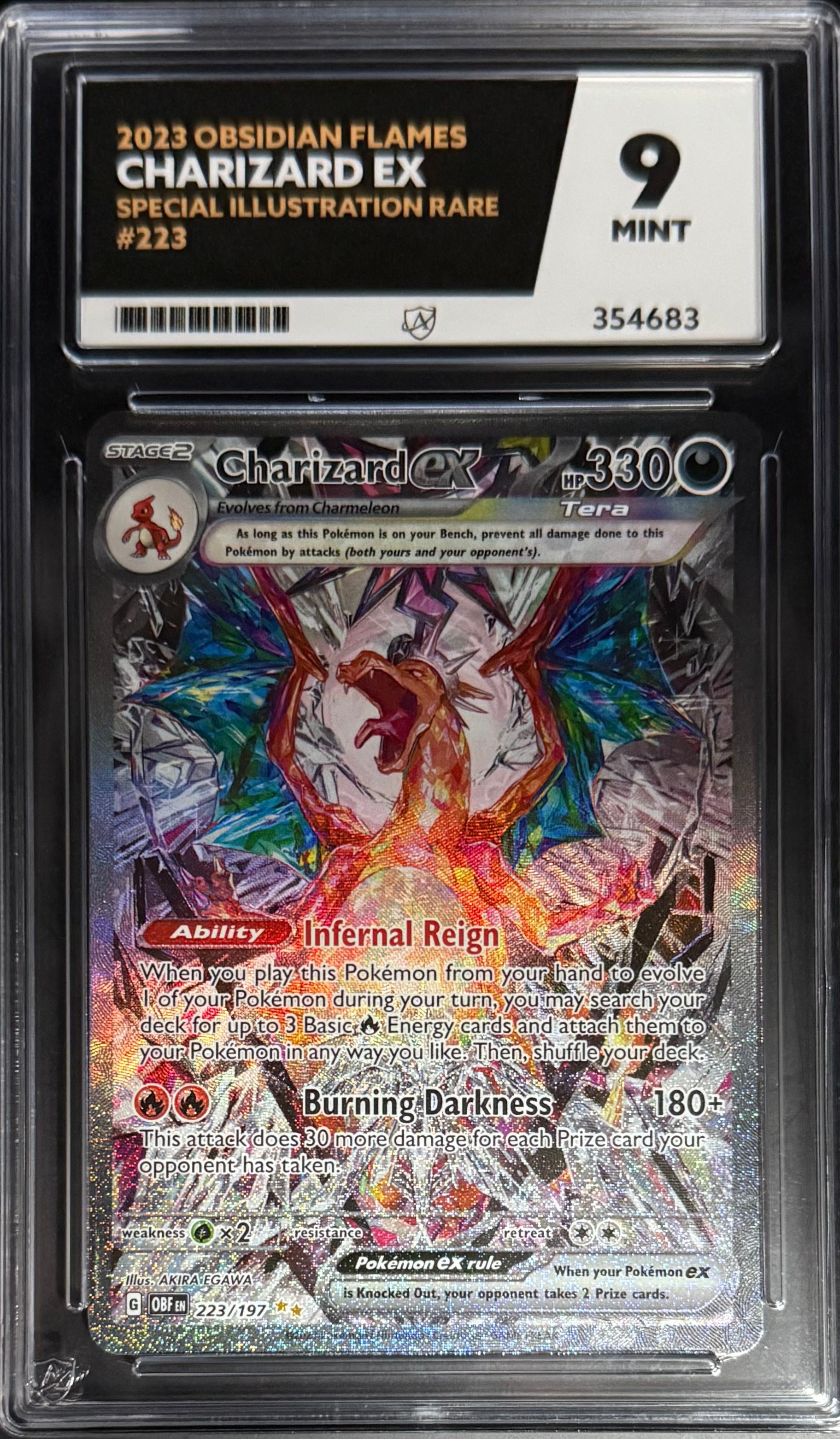 Pokémon Charizard EX 223/197 Special Illustration Rare Card - Obsidian Flames 2023 Collectible Trading Card Game (TCG) for Battles, Trading & Display