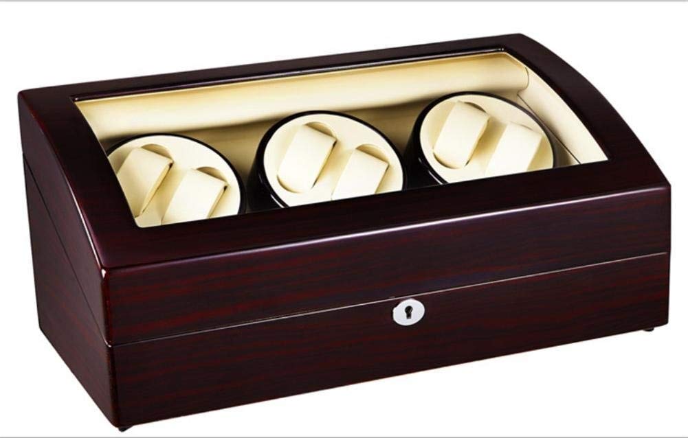 Premium Automatic Watch Winder for Men & Women - 6+7 Watch Capacity, Electric Rotating Motor, Quiet Operation - Perfect for Luxury Watch Storage & Display (Black, 58.4x26x21.5cm) - Ideal for Watch Collectors, Home/Office Decor & Travel Use