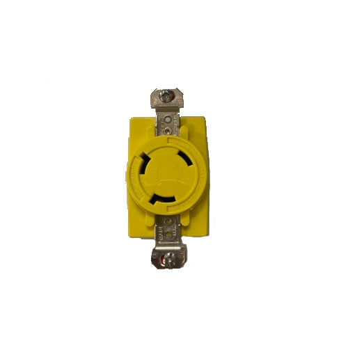 Hubbell 30A 28V DC Locking Receptacle - Heavy Duty Power Connector for Marine, RV & Industrial Equipment | Secure Electrical Connection for Harsh Environments