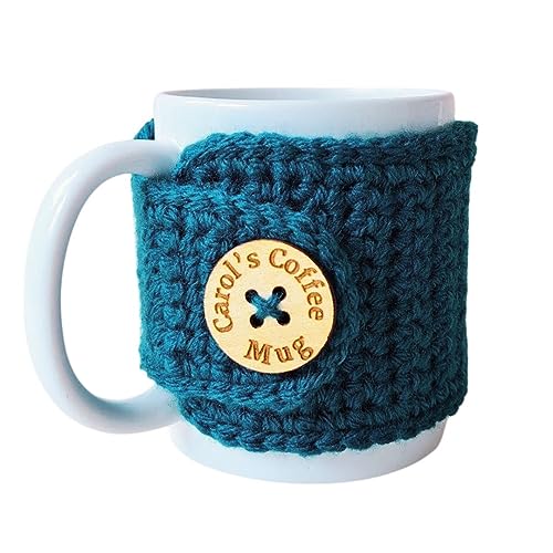 Custom Reusable Coffee Cup Sleeve - Insulated Mug Sweater for Hot Drinks - Eco-Friendly Teacher Gift - Perfect for Coffee & Tea Lovers - Office, Home & Cafe Use