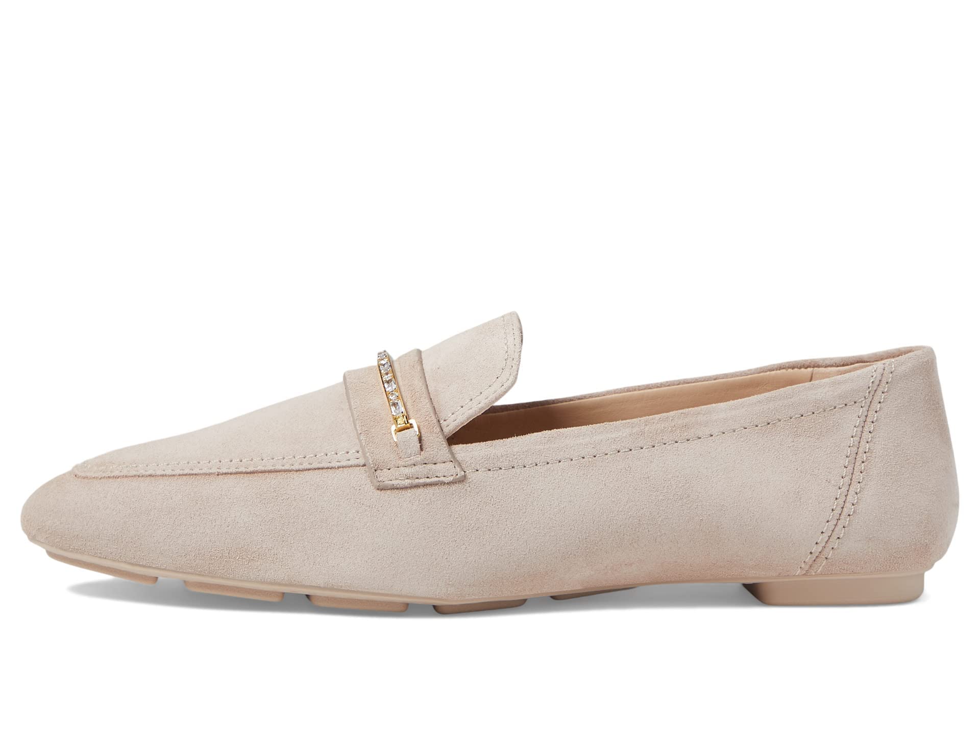 Stuart Weitzman Women's Crystal Embellished Slip-On Loafers - Lightweight Comfortable Moc Toe Shoes for Work, Office & Casual Outfits | Perfect for Business, Travel & Everyday Wear