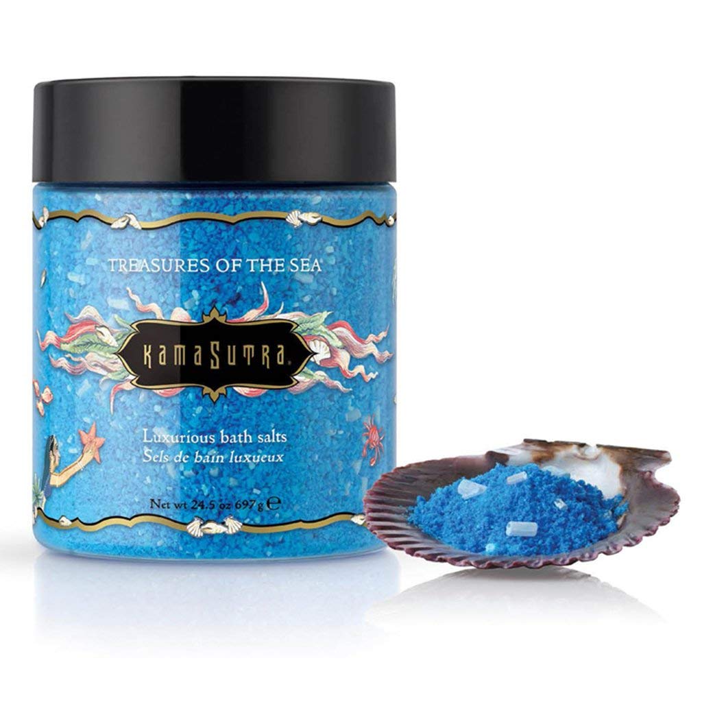 Kama Sutra Treasures of The Sea Bath Salts - Relaxing Mineral Soak for Stress Relief & Romance - Perfect for Couples Bath, Spa Nights & Self-Care Rituals