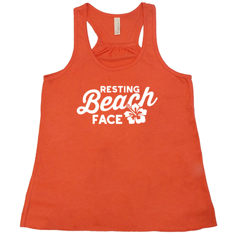 Resting Beach Face Shirt - Funny Vacation T-Shirt for Women & Men - Perfect for Beach Trips, Summer Holidays & Relaxing Getaways