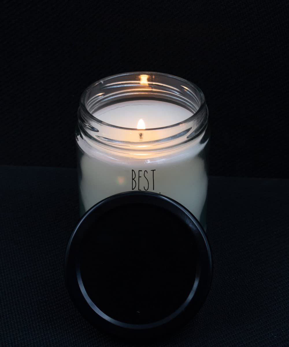 Best Effin' Godmother Ever Candle - 9oz Vanilla Scented Soy Wax Blend - Funny Gift for Godmother, Coworker & Friends - Perfect for Birthdays, Thank You Gifts & Home Decor