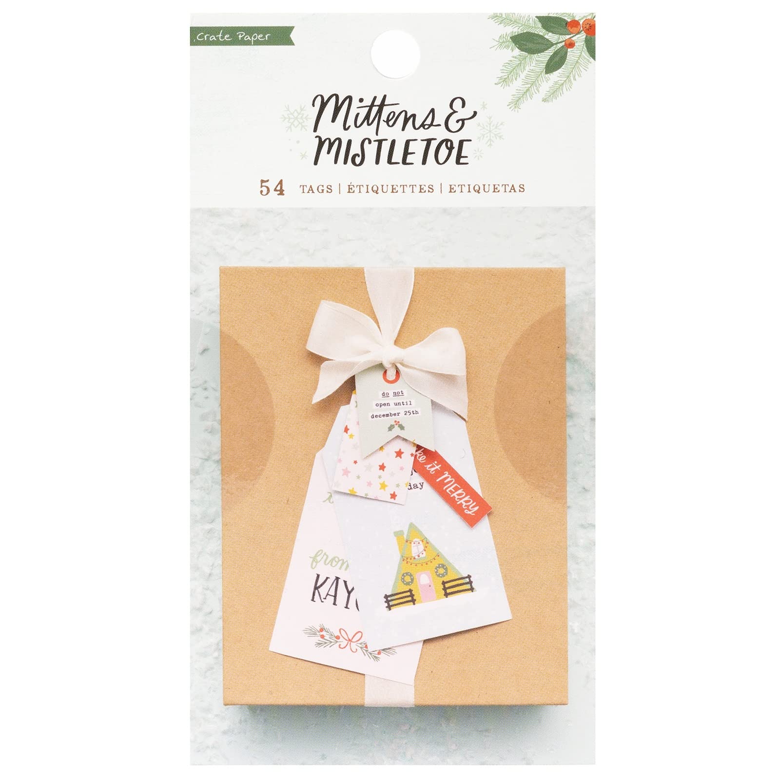 Crate Paper Book Mittens & Mist Tags - Scrapbooking, Journaling, Card Making & DIY Craft Supplies for Memory Keeping & Creative Projects