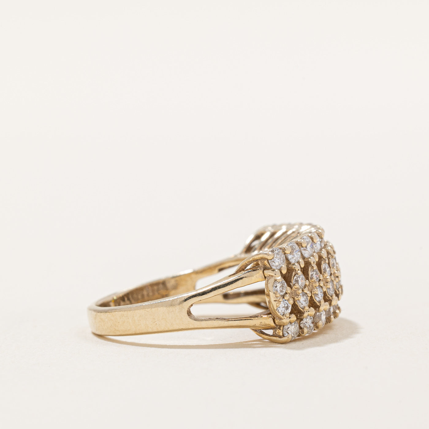 0.62ctw Diamond Cocktail Ring for Women Size 4.5 - Elegant Cubic Zirconia Wedding Band, Anniversary Gift for Her - Perfect for Evening Parties, Date Nights & Special Occasions