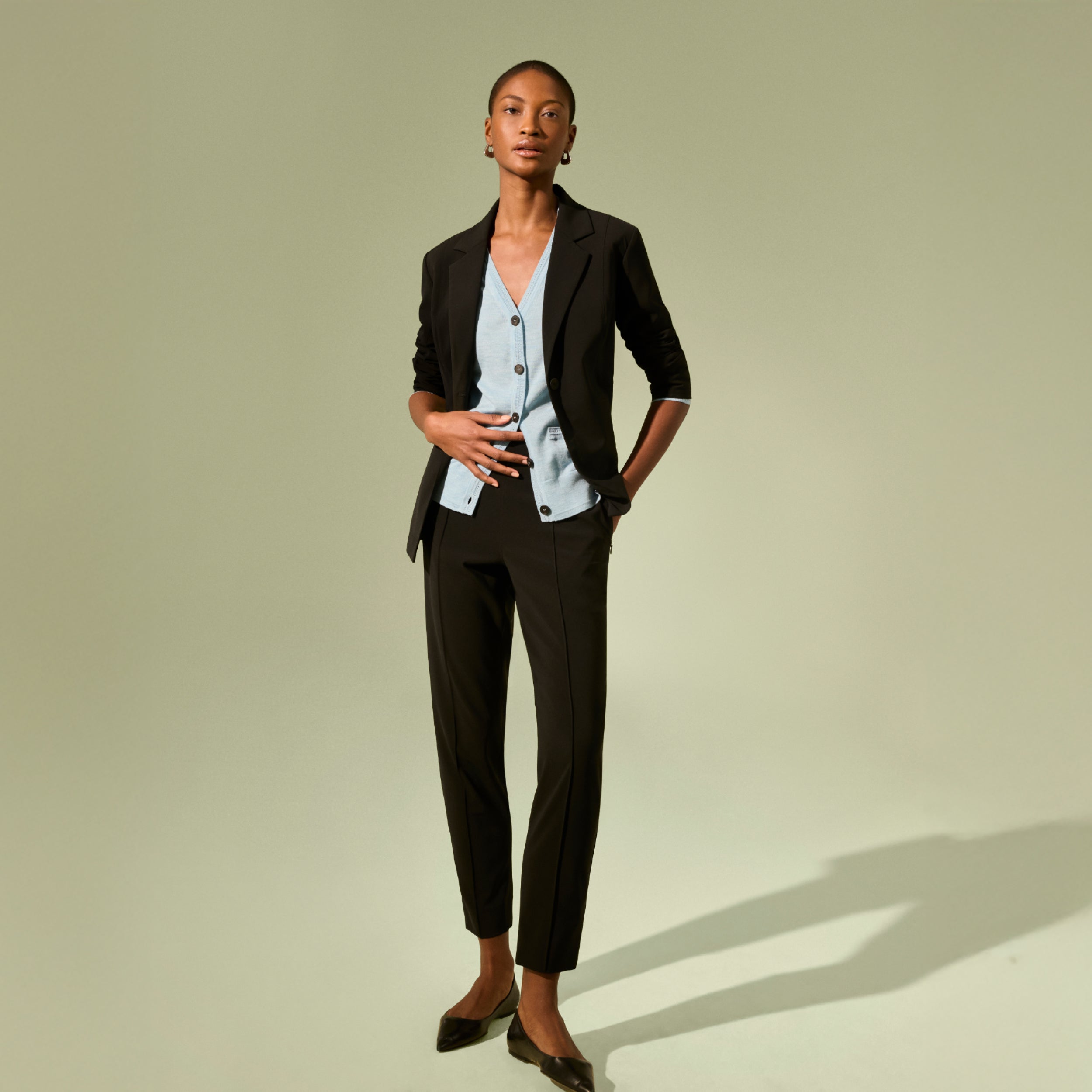 Colby Travel Pants for Men - OrigamiTech Stretch Wrinkle-Free Black Dress Pants for Business & Casual Wear - Perfect for Office, Commuting, and Travel
