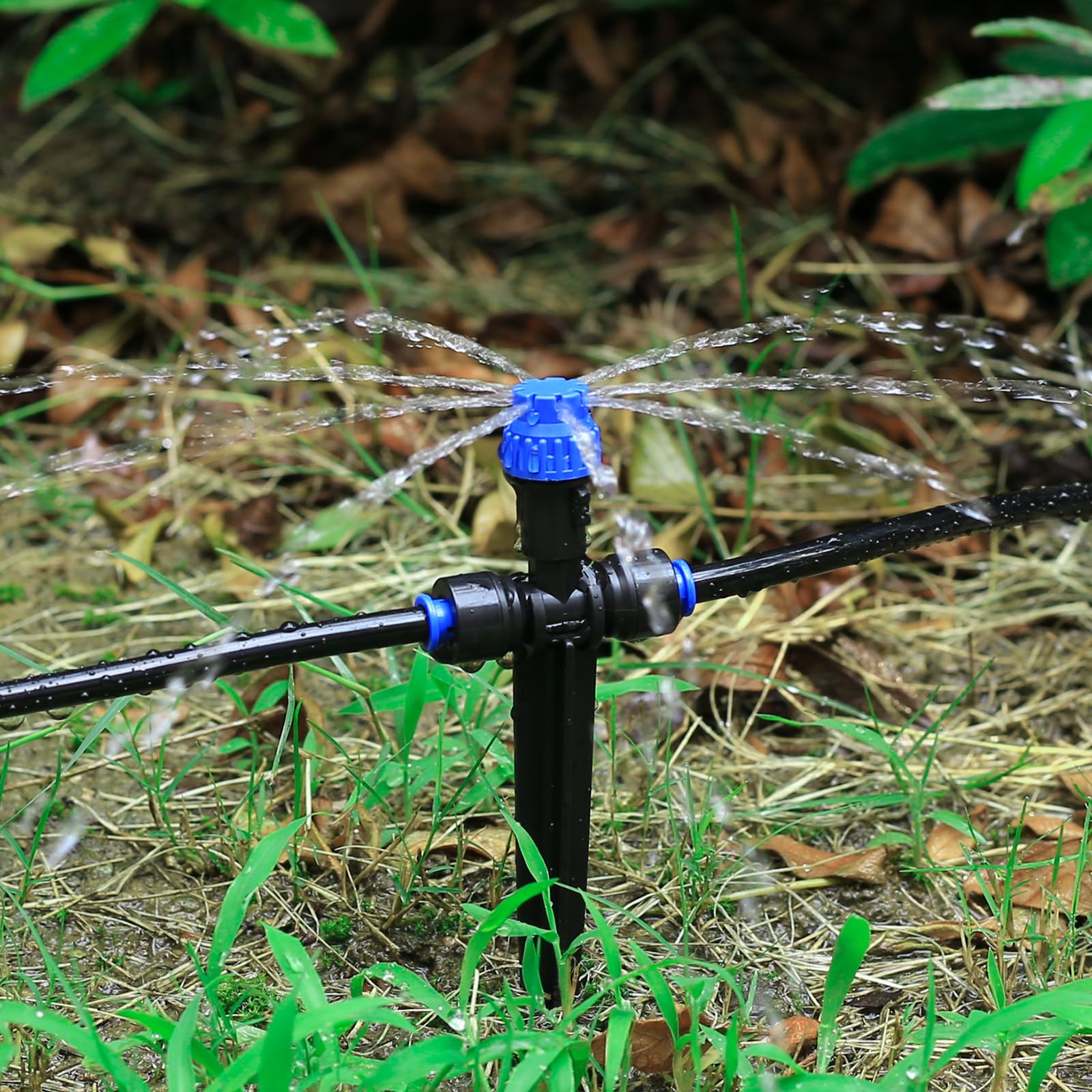 **Adjustable 360° Drip Irrigation Emitters - 36pcs Push-to-Fit 1/4