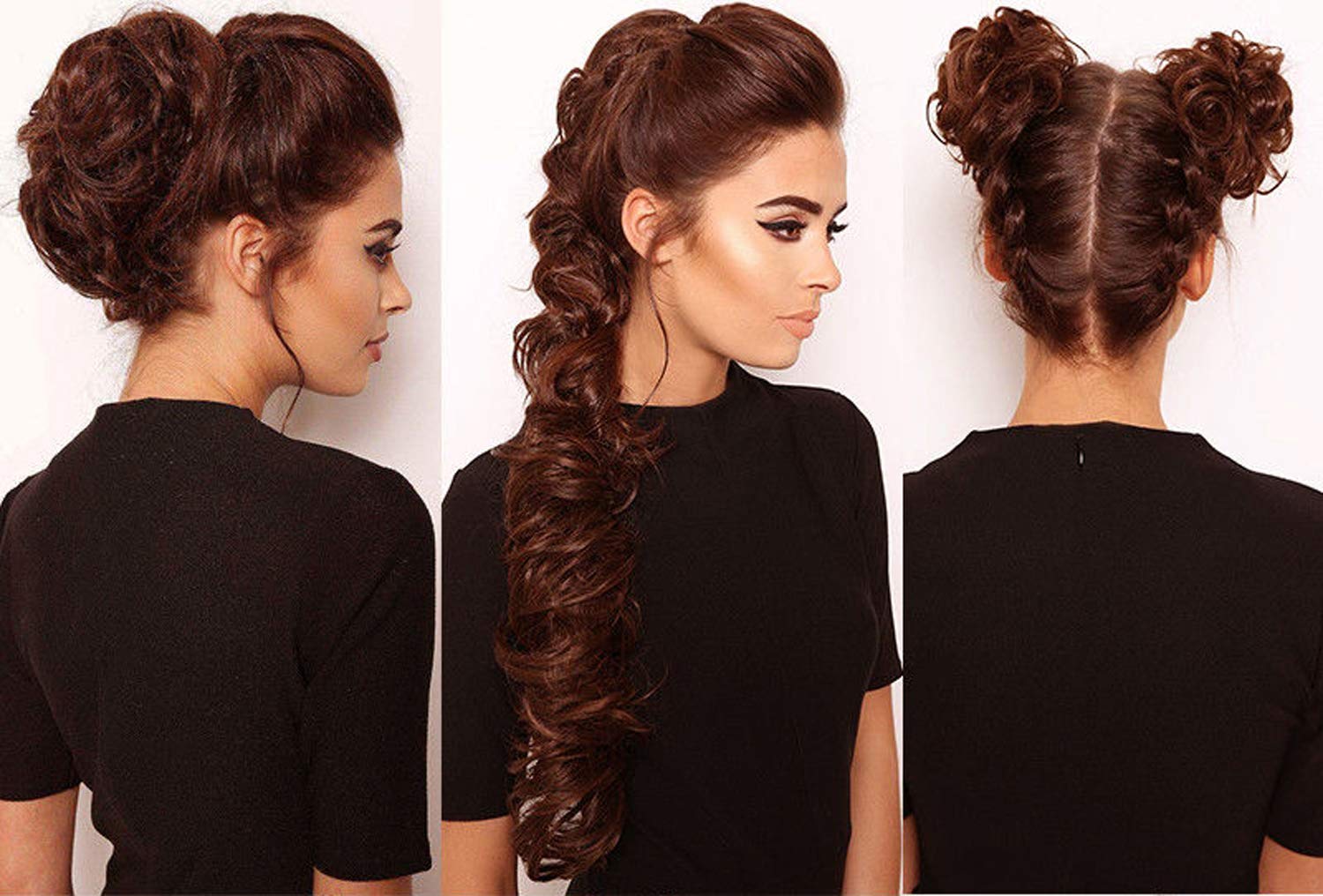 Kabello Women's Hair Accessories - Dark Brown Hair Frill for Women & Girls, Casual Wear, 15g (Pack of 1) | Perfect for Everyday Style, Parties & Special Occasions