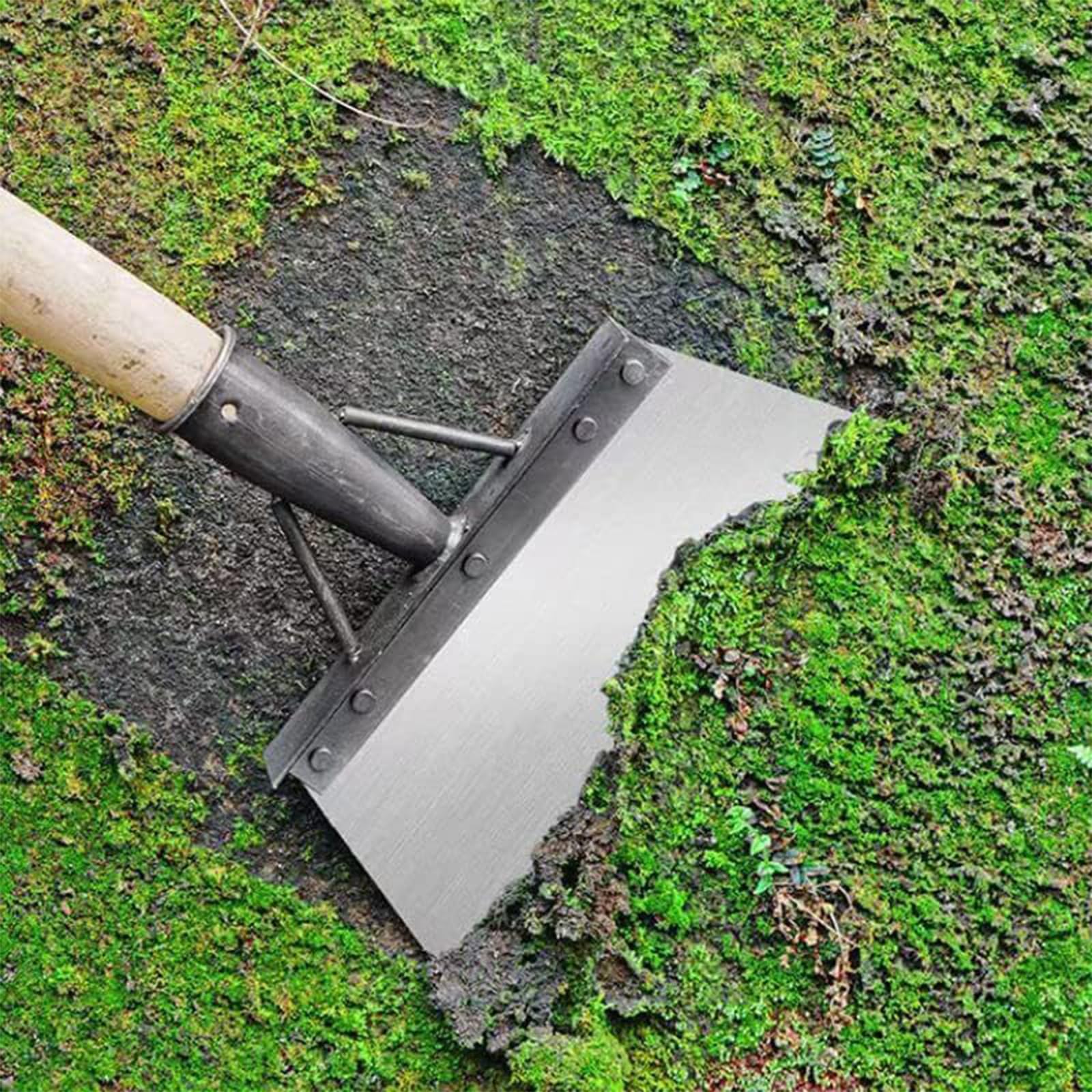 Multifunctional Garden Shovel - Weed Scraper Tool with Long Handle (9.84in) for Yard Cleaning