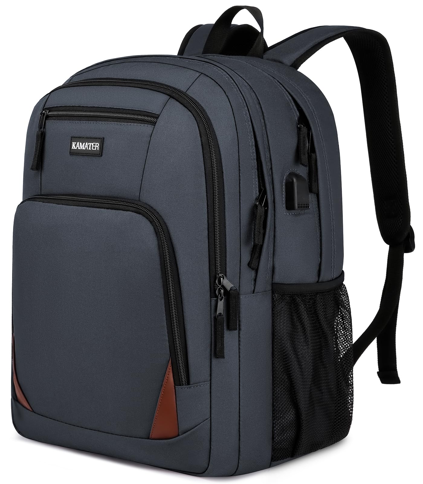 Stylish Black Backpack for School & Travel - 17.3 Inch Laptop Bookbag with Multiple Compartments for Teens, College Students & Professionals | Perfect for High School, University, Work & Daily Commute
