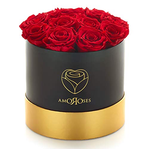 Scatola Nera Con Rose Rosse