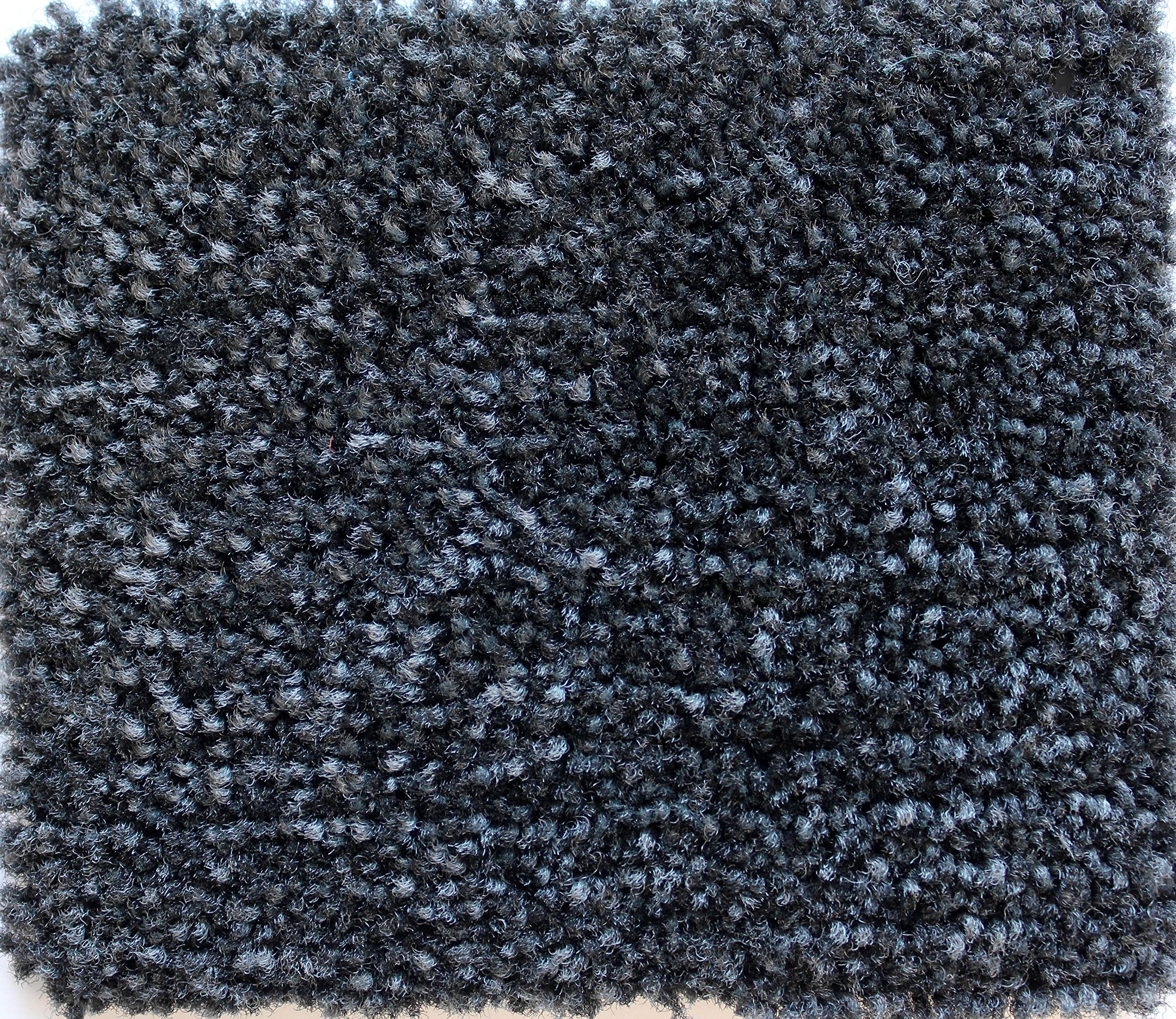 Luxury Plush Carpet Door Mat 2' x 3' - Soft Midnight Gray Non-Slip Entrance Rug for Home & Office - Perfect for Living Room, Bedroom, Entryway & High Traffic Areas
