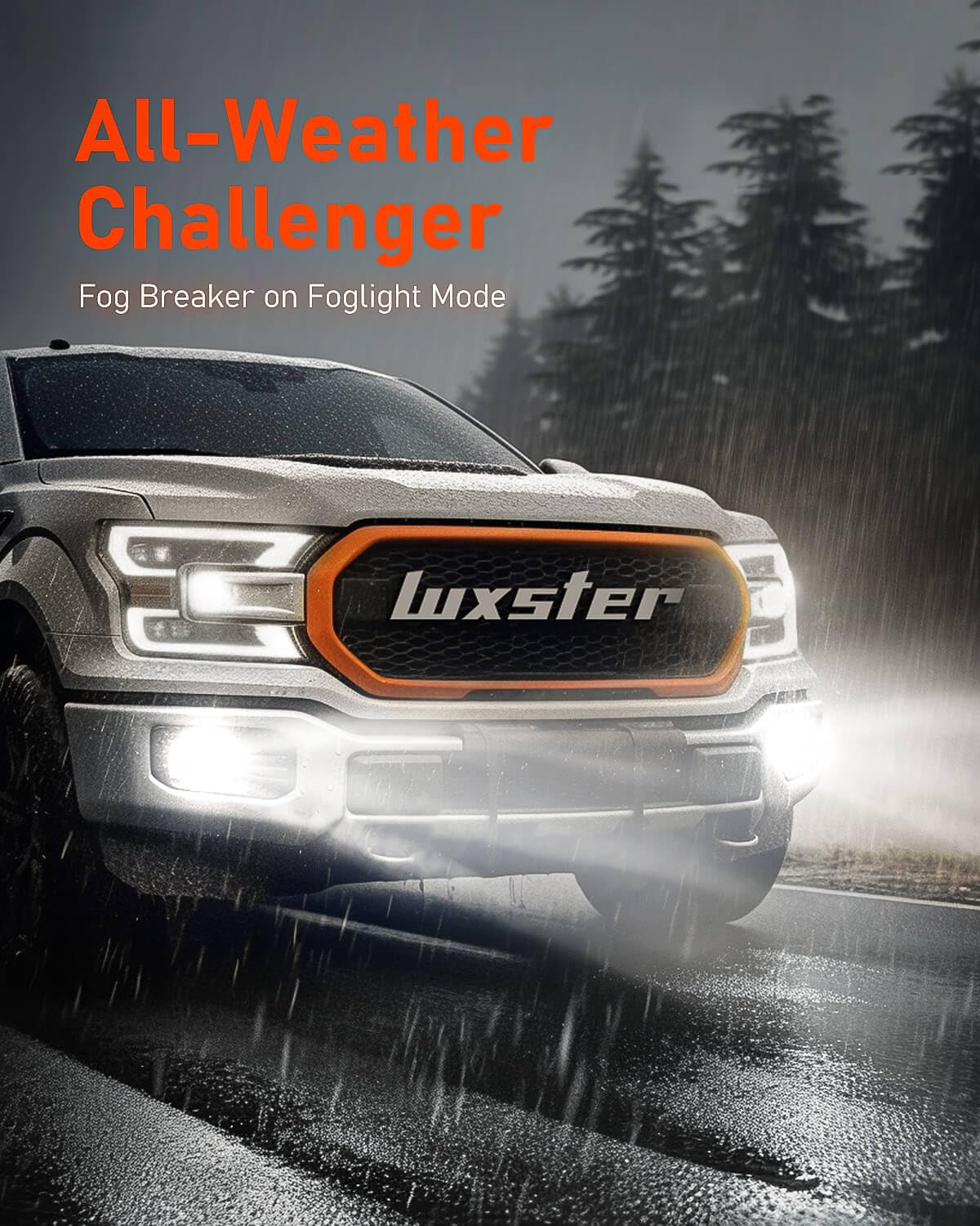 LUXSTER Punisher 40,000LM H11/H8/H9 LED Headlight Bulbs & H16 Fog Lights - Triple Copper Pipes, Ultra-Bright TalonLED Chips, 6000K Pure White, IP68 Waterproof, Plug-N-Play Installation (Pack of 2) - Perfect for Night Driving, Off-Road Adventures & Extreme Weather Conditions