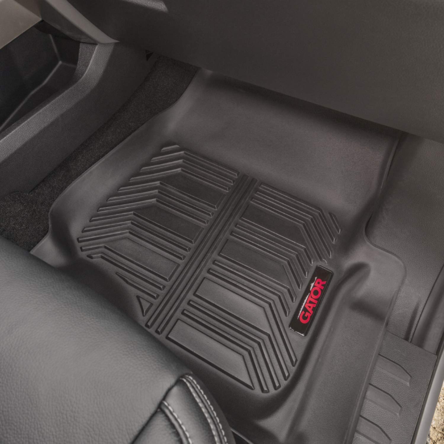 Gator Accessories 79614 Black Front & Rear Seat Floor Liners for 2018-2019 Jeep Wrangler JL - Heavy Duty All-Weather Protection - Perfect for Off-Roading & Daily Driving