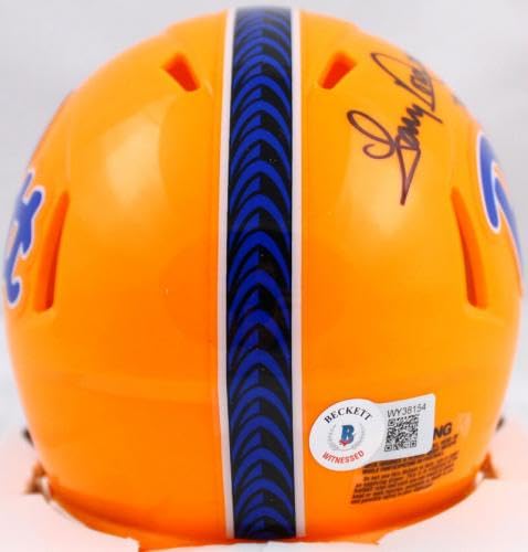 Tony Dorsett Autographed Pittsburgh Panthers Mini Helmet with 76 Heisman Inscription - Certified BAW Hologram - Collectible Signed NCAA Football Memorabilia - Perfect for Sports Fans and Memorabilia Collectors
