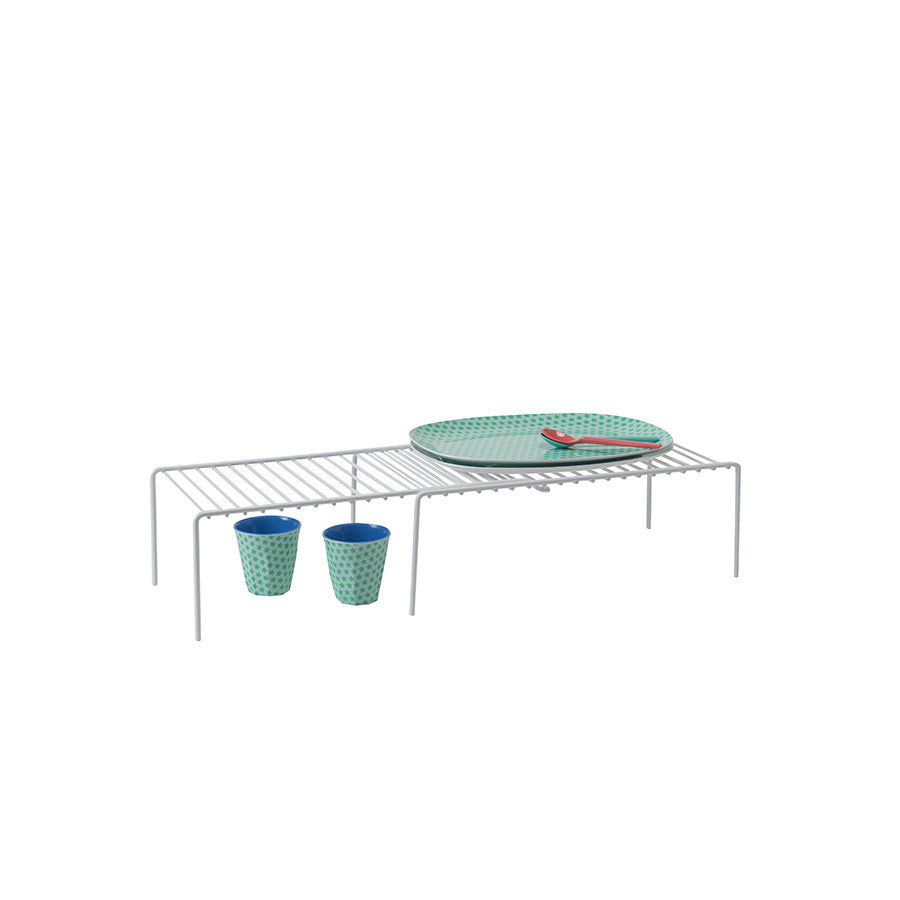 Expandable Shelf Organizer - Adjustable Storage Rack for Kitchen, Bathroom & Closet - Space Saving Solution for Home Organization